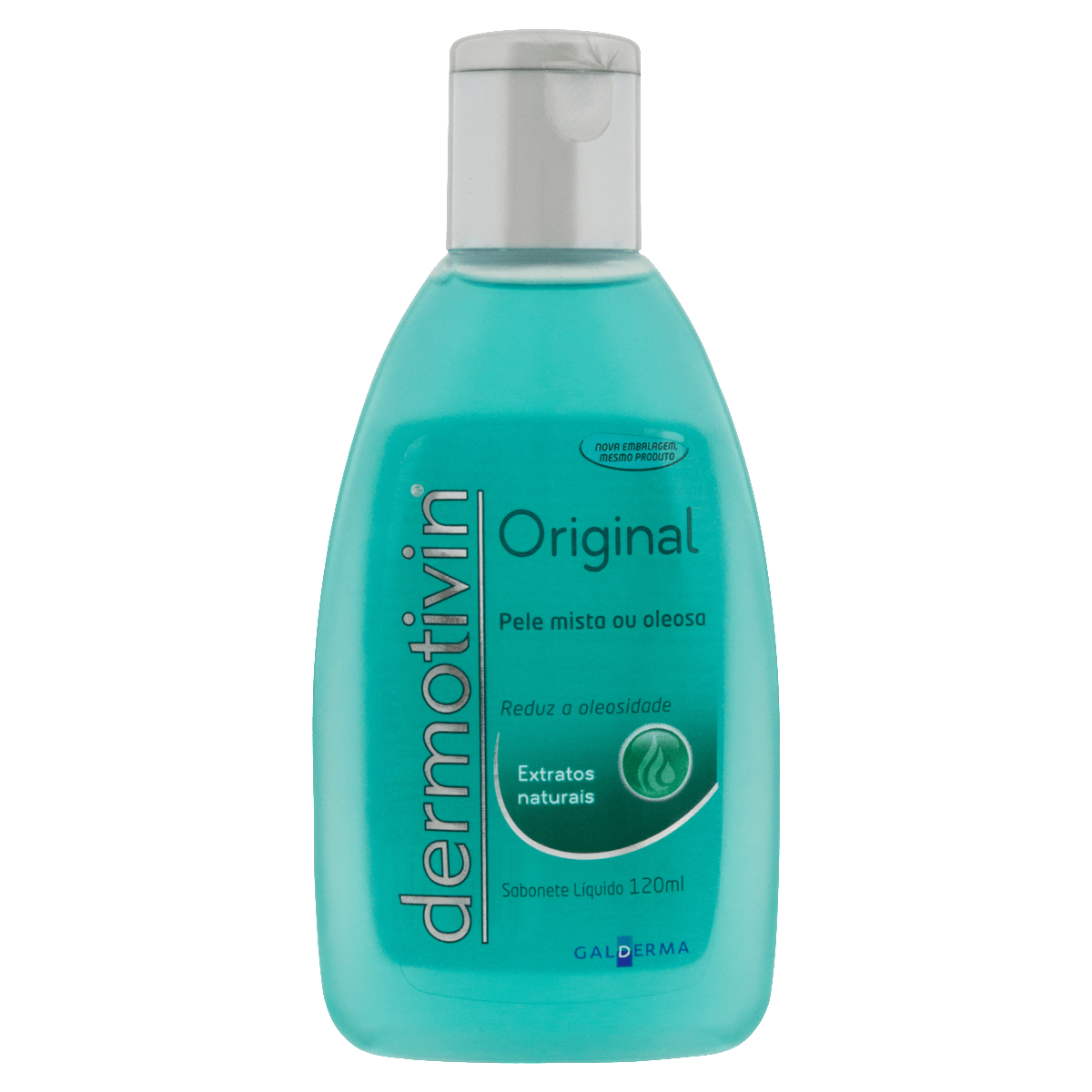 Sabonete Líquido Facial Dermotivin Original Peles Mistas a Oleosas 120ml