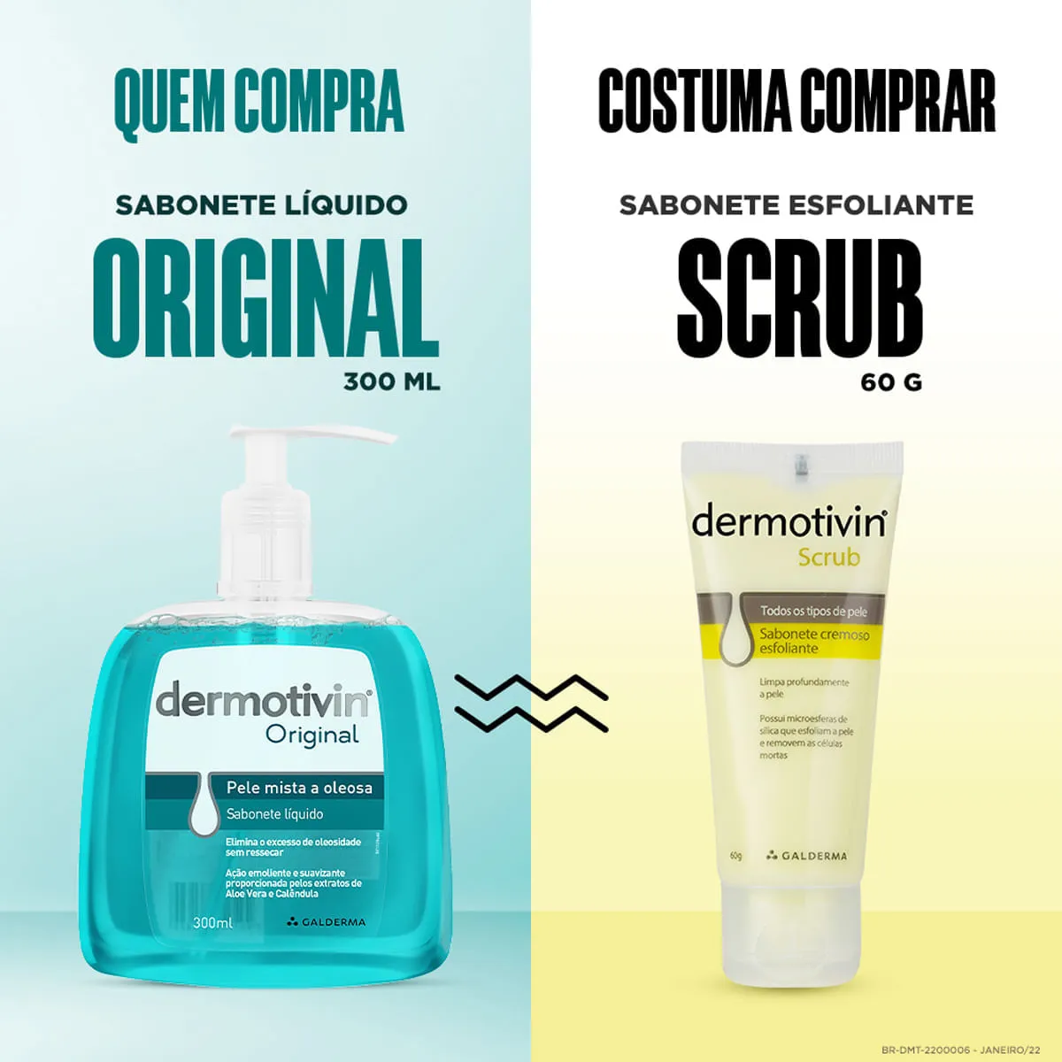 Sabonete Líquido Facial Dermotivin Original Peles Mistas a Oleosas 300ml — foto 2