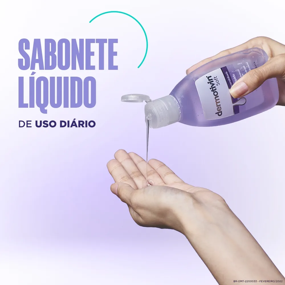 Sabonete Líquido Facial Dermotivin Soft Pele Seca ou Sensibilizada 120ml — foto 4
