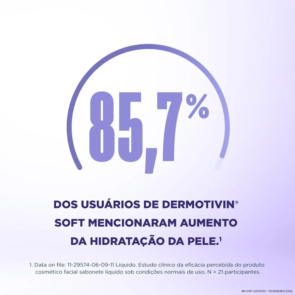Sabonete Líquido Facial Dermotivin Soft Pele Seca ou Sensibilizada 300ml — foto 8