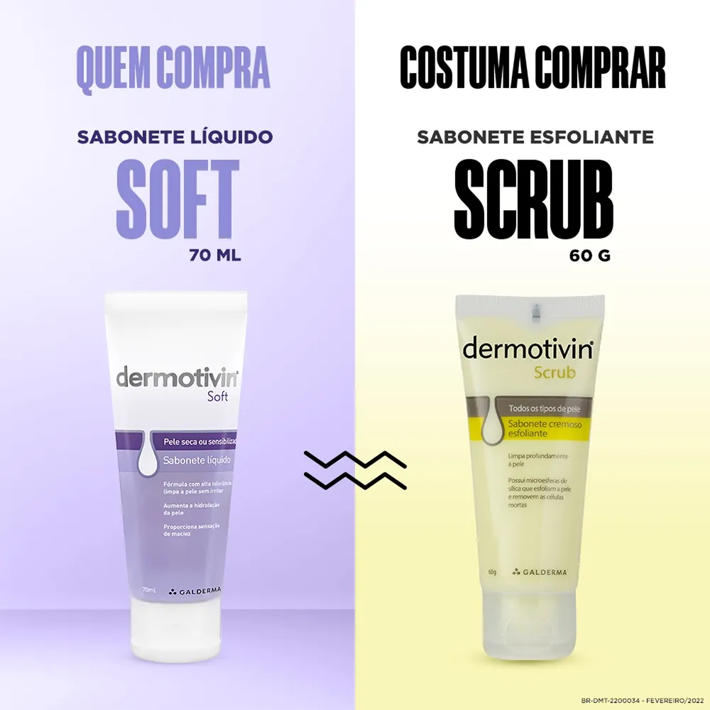 Sabonete Líquido Facial Dermotivin Soft Pele Seca ou Sensibilizada 70ml — foto 8