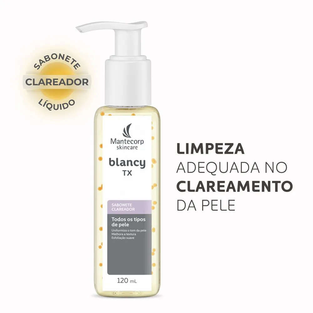 Sabonete Líquido Facial Mantecorp Blancy TX Clareador 120ml — foto 4