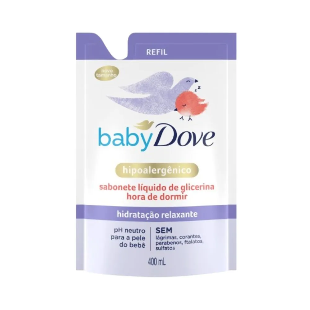 Sabonete Líquido Infantil Baby Dove Hidratação Glicerinada Relaxante Refil 400ml — foto 2