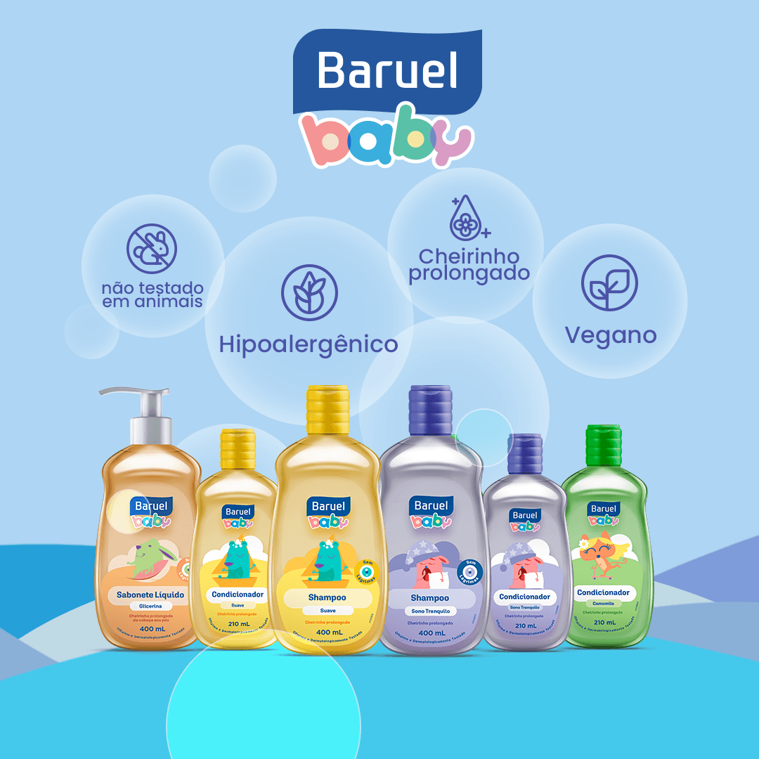 Sabonete Líquido Infantil Baruel Baby Glicerina 210ml — foto 3