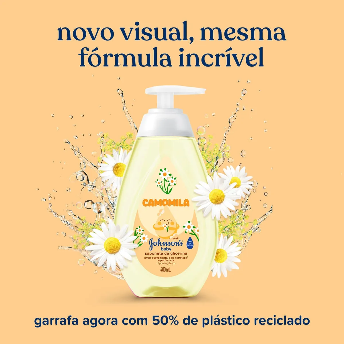 Sabonete Líquido Infantil Johnson's Baby Glicerina Camomila 400ml — foto 9