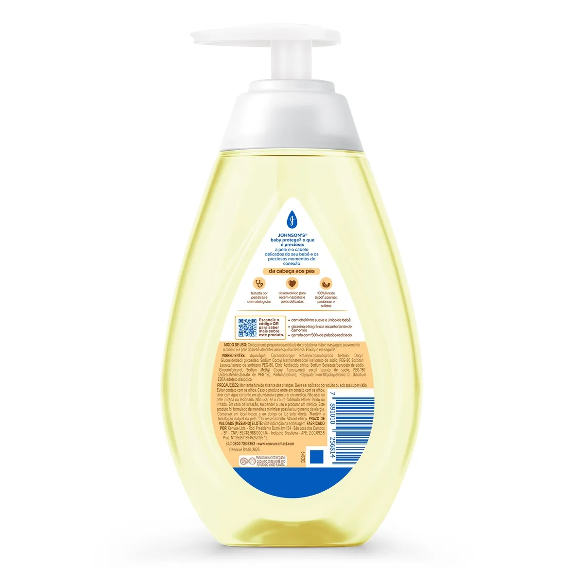 Sabonete Líquido Infantil Johnson's Baby Glicerina Camomila 400ml — foto 3