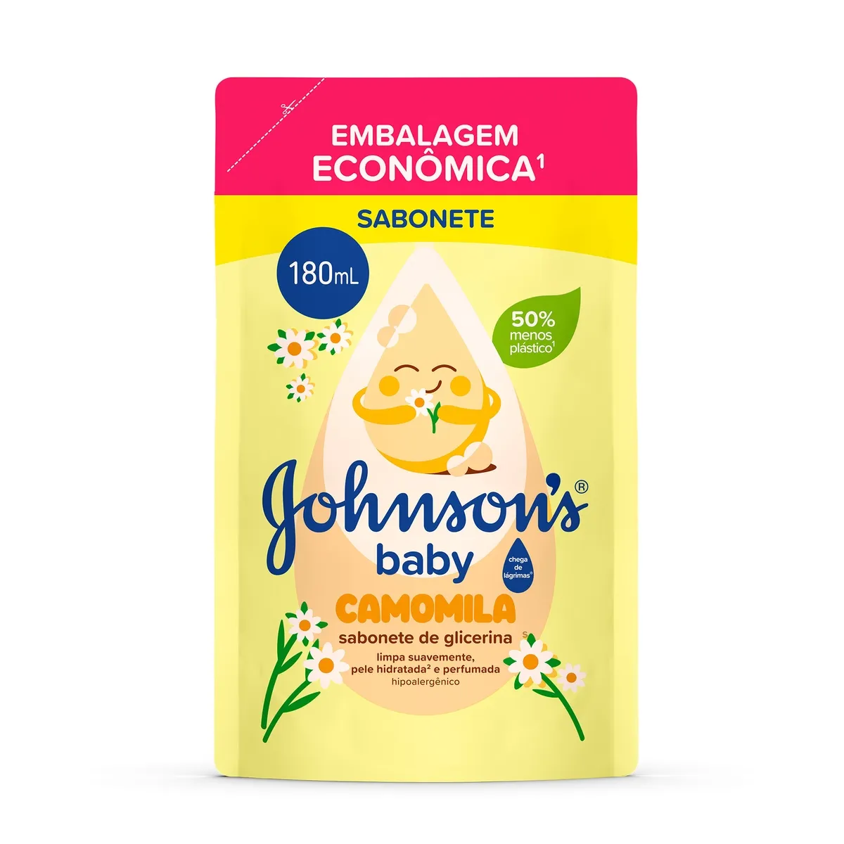 Sabonete Líquido Infantil Johnson's Baby Glicerina Camomila Refil 180ml — foto 2