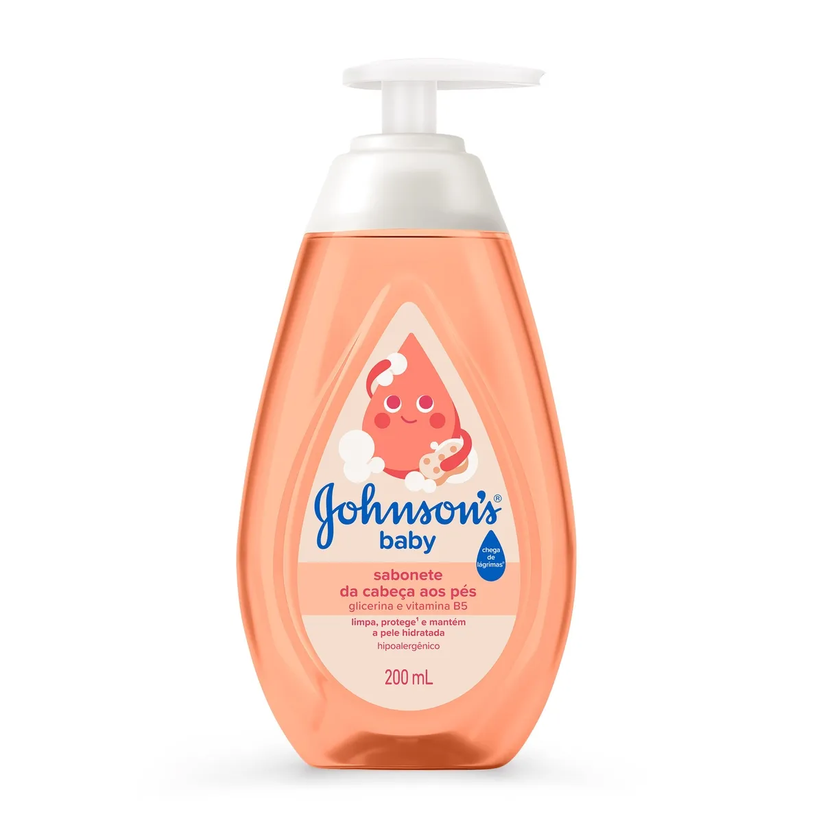 Sabonete Líquido Infantil Johnson's Baby Glicerina da Cabeça aos Pés 200ml