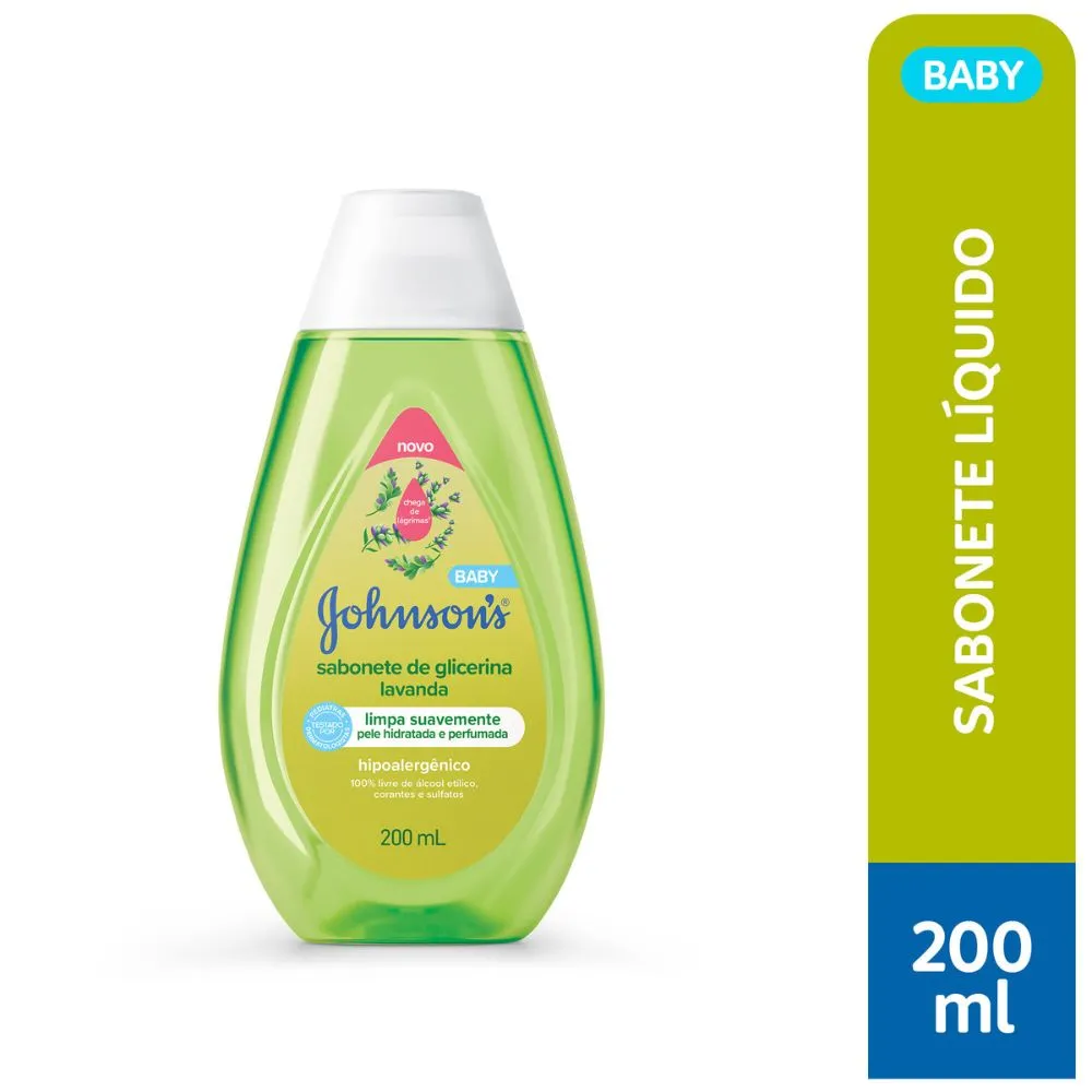 Sabonete Líquido Infantil Johnson's Baby Glicerina Lavanda 200ml — foto 2