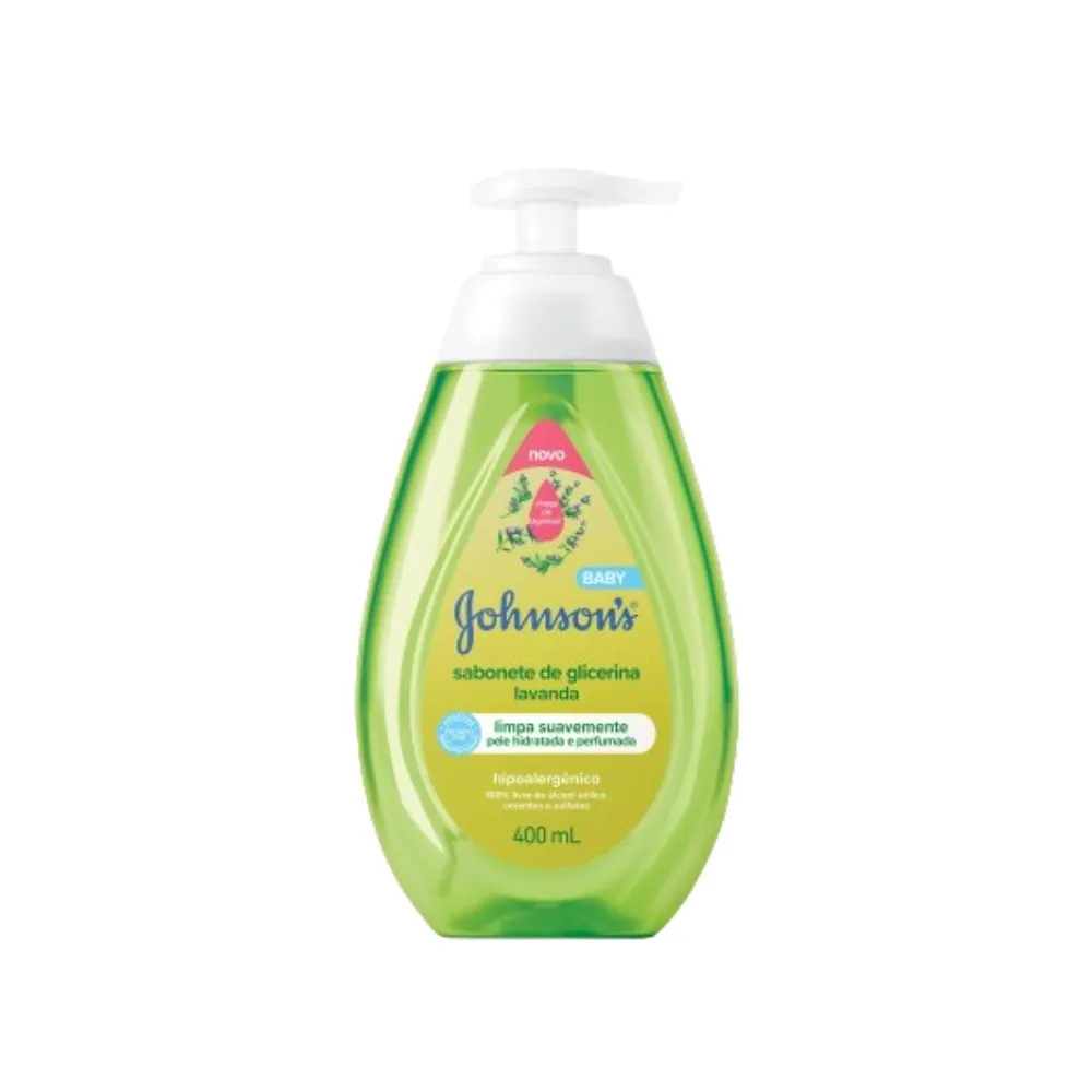 Sabonete Líquido Infantil Johnson's Baby Glicerina Lavanda 400ml