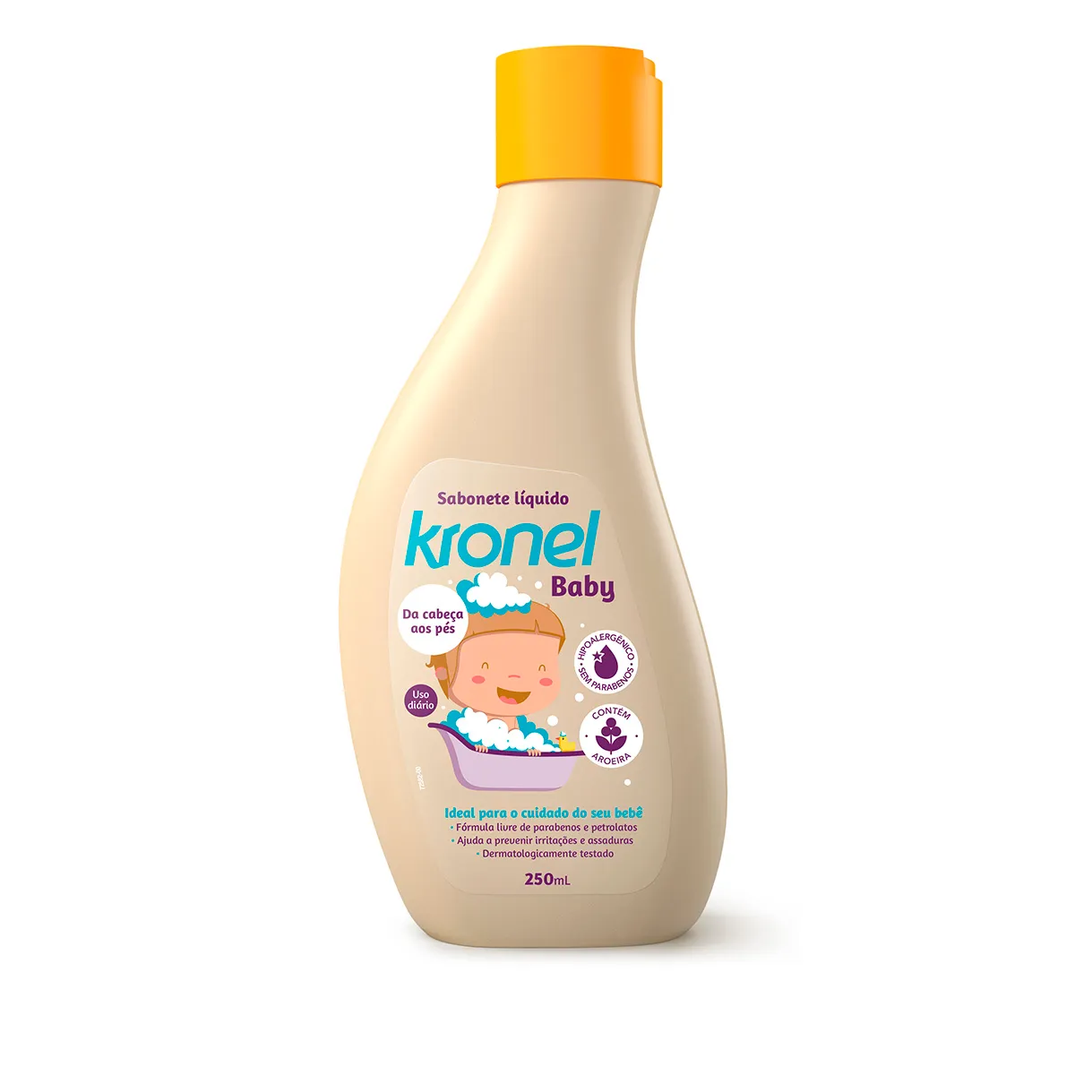 Sabonete Líquido Infantil Kronel Baby Extrato de Aroeira 250ml