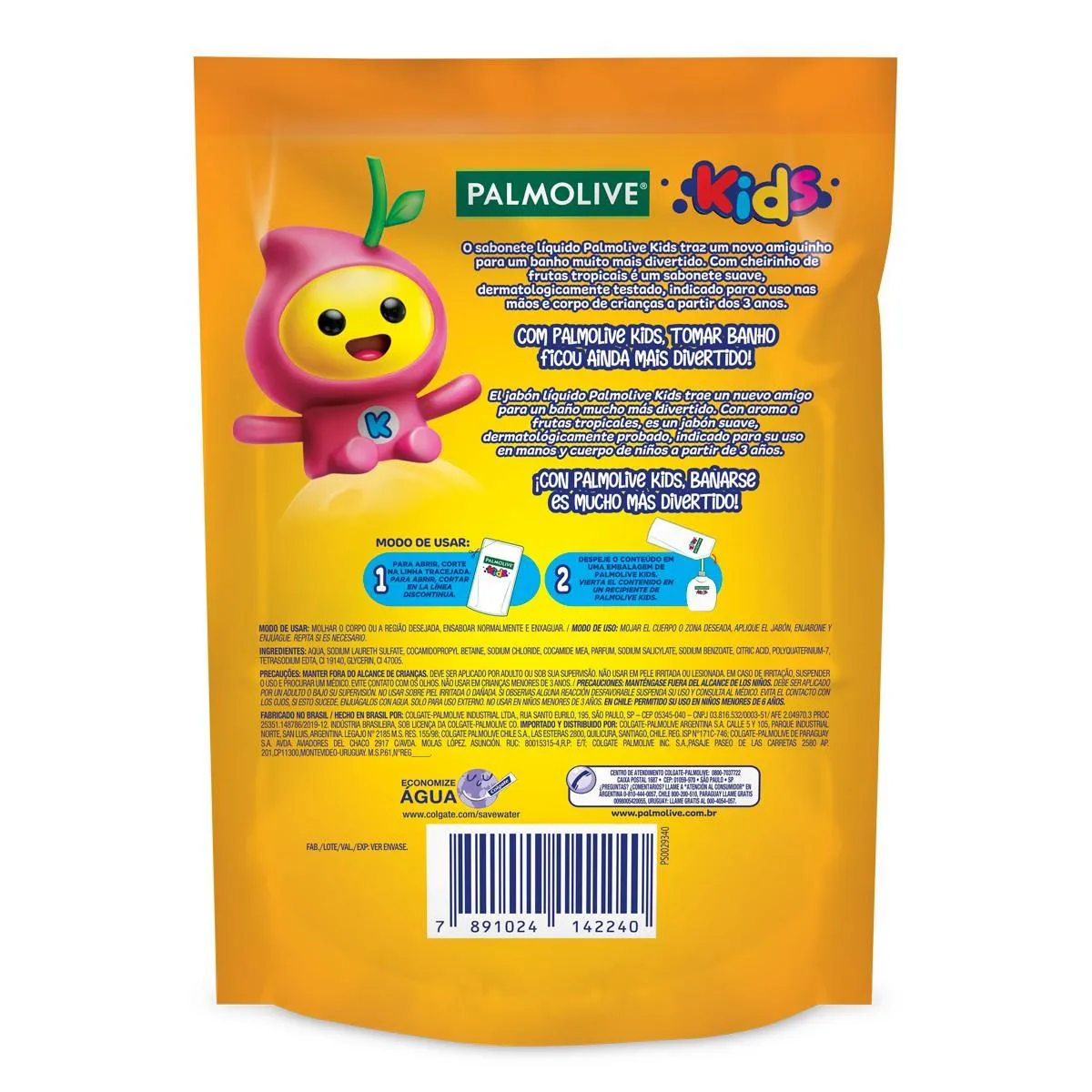 Sabonete Líquido Infantil Palmolive Kids Splashers 200ml — foto 2