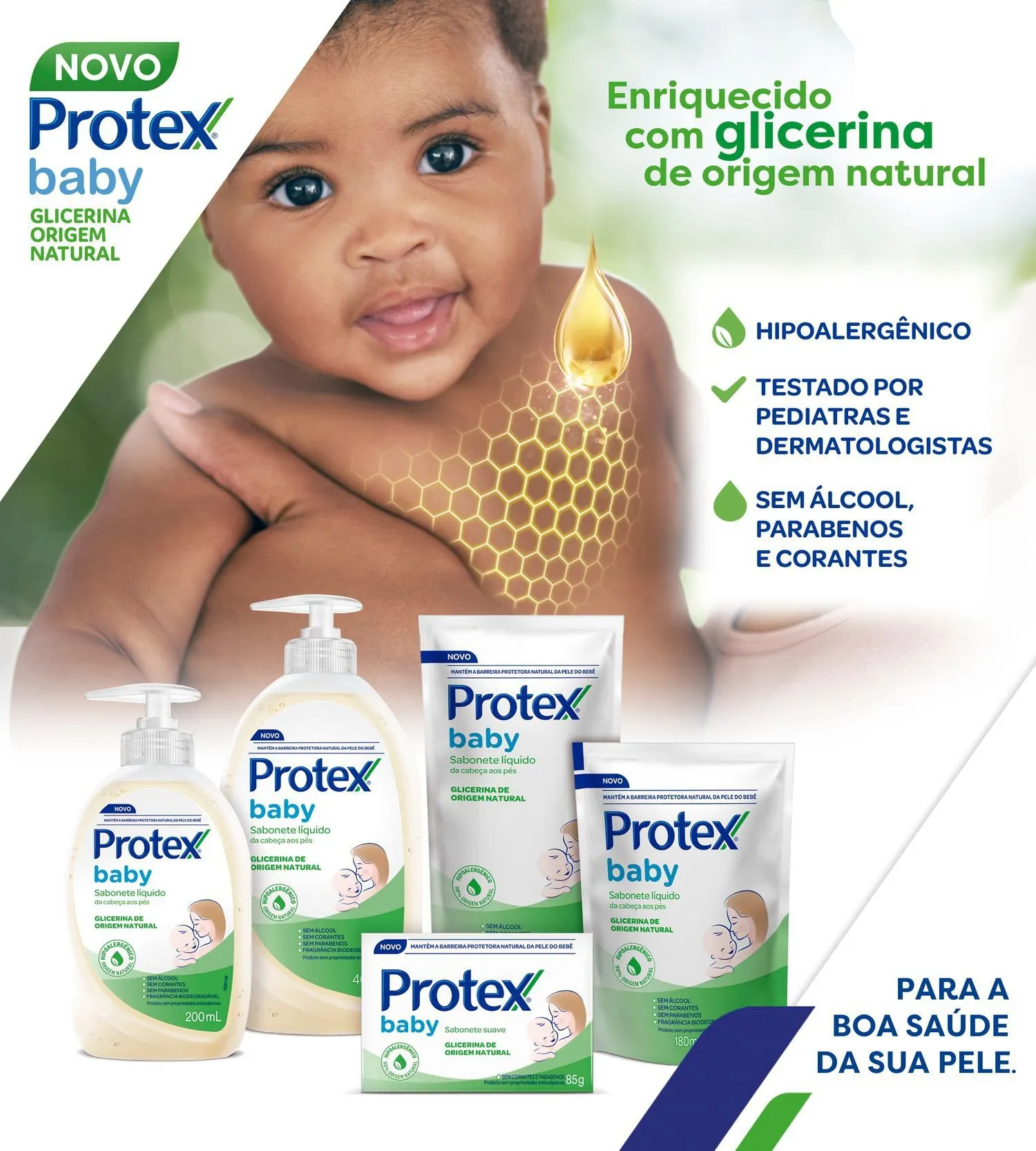 Sabonete Líquido Infantil Protex Baby Glicerina 400ml — foto 3