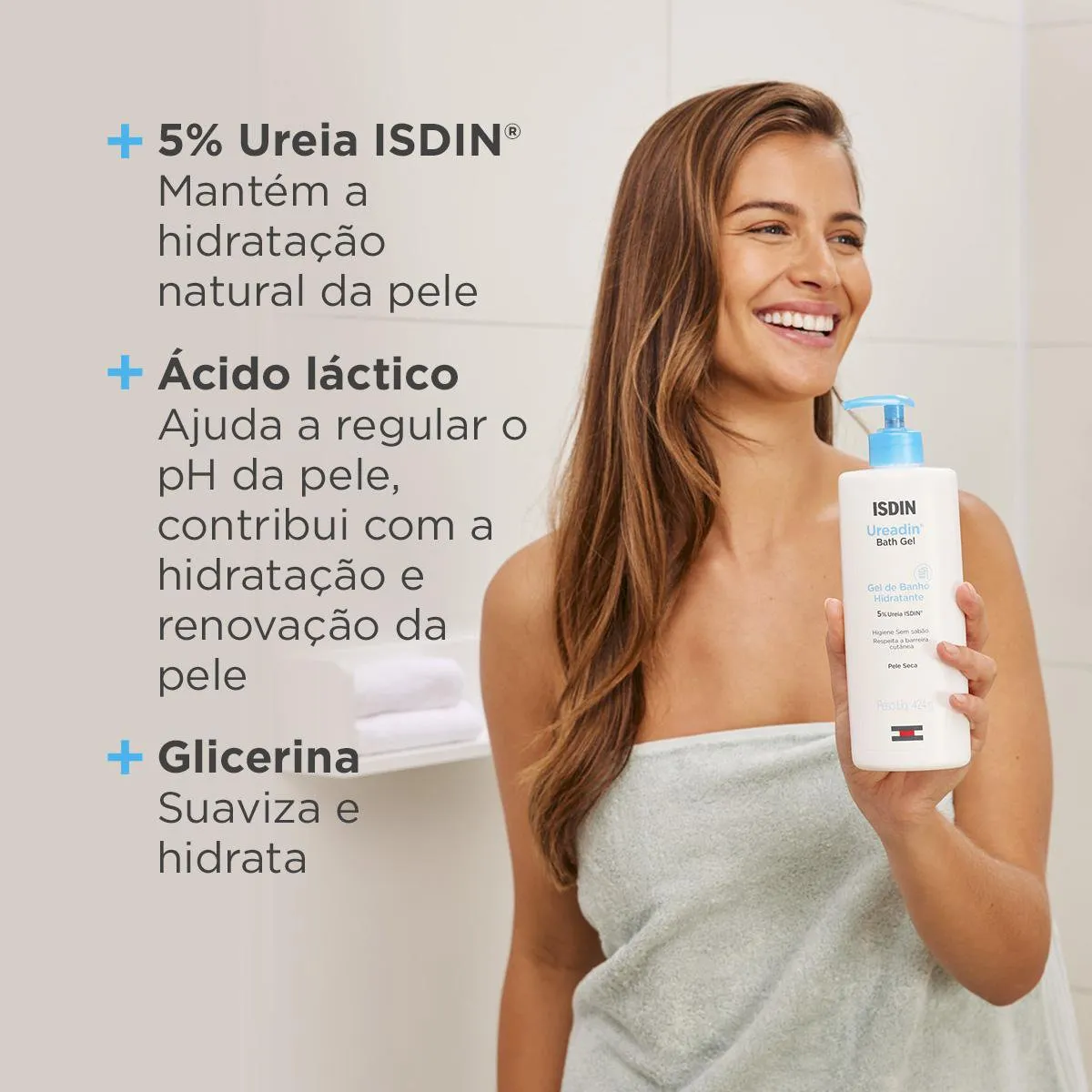Sabonete Líquido ISDIN Ureadin Bath Gel Hidratante 424g — foto 4
