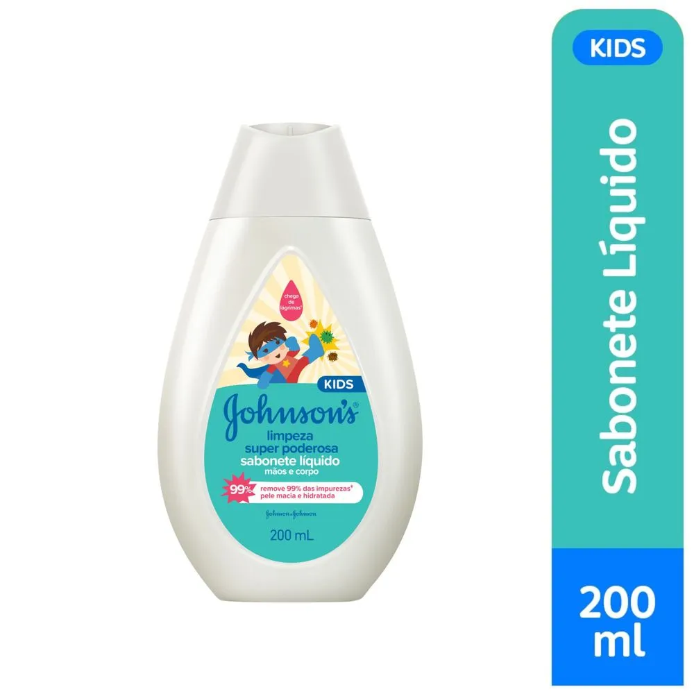 Sabonete Líquido Johnson's Baby Limpeza Super Poderosa 200ml
