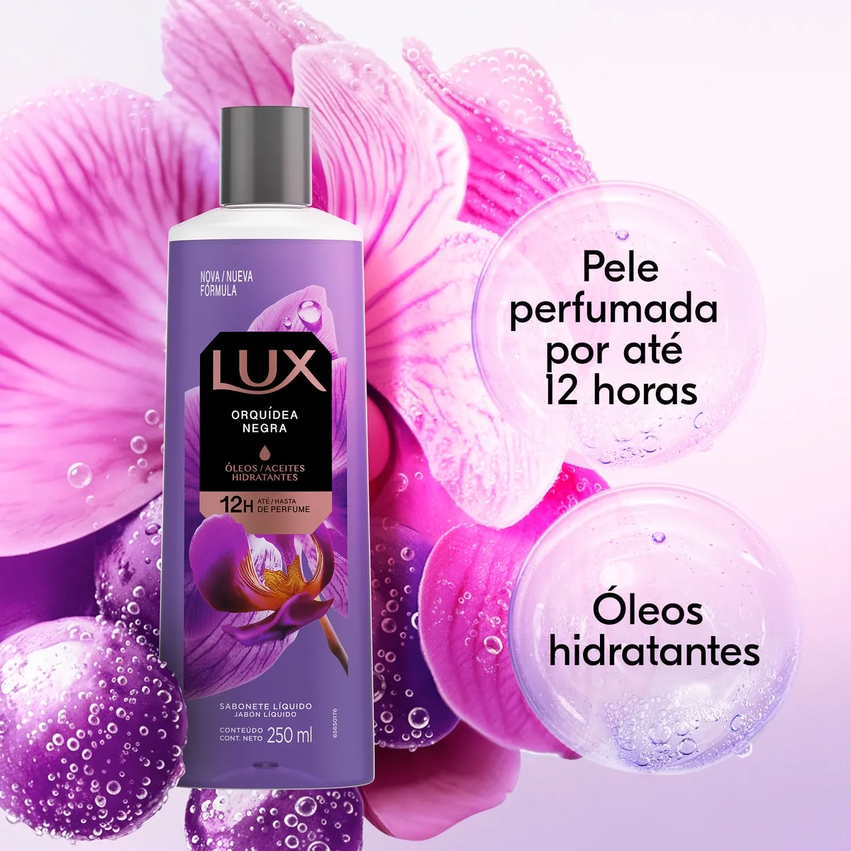 Sabonete Líquido Lux Botanicals Orquídea Negra 250ml — foto 5