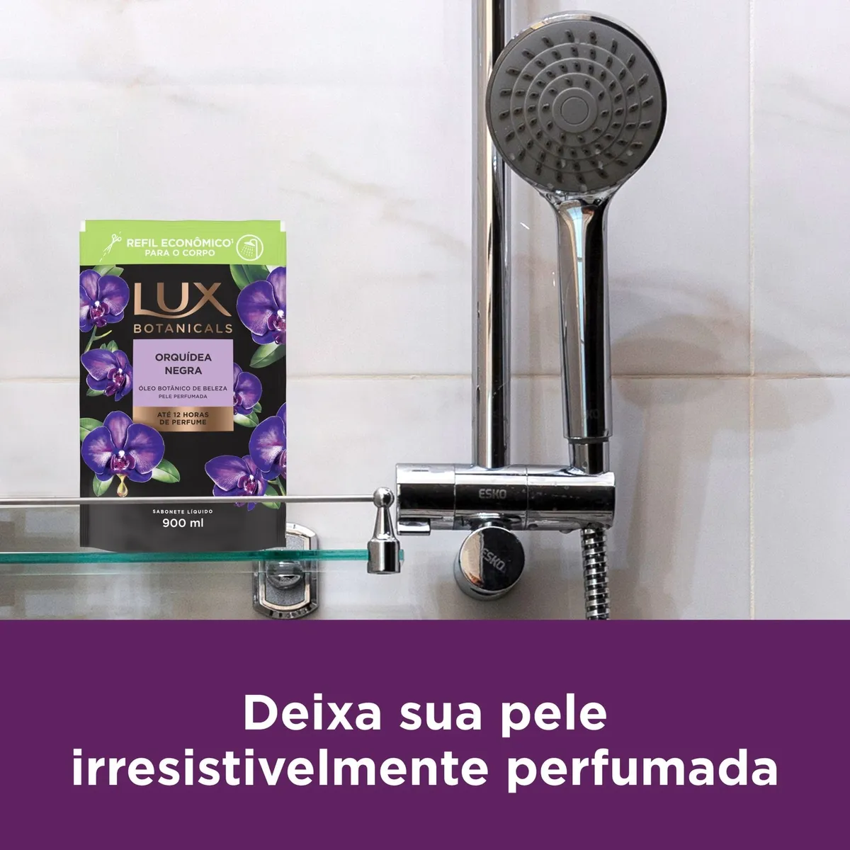 Sabonete Líquido Lux Botanicals Orquídea Negra Refil 900ml — foto 6