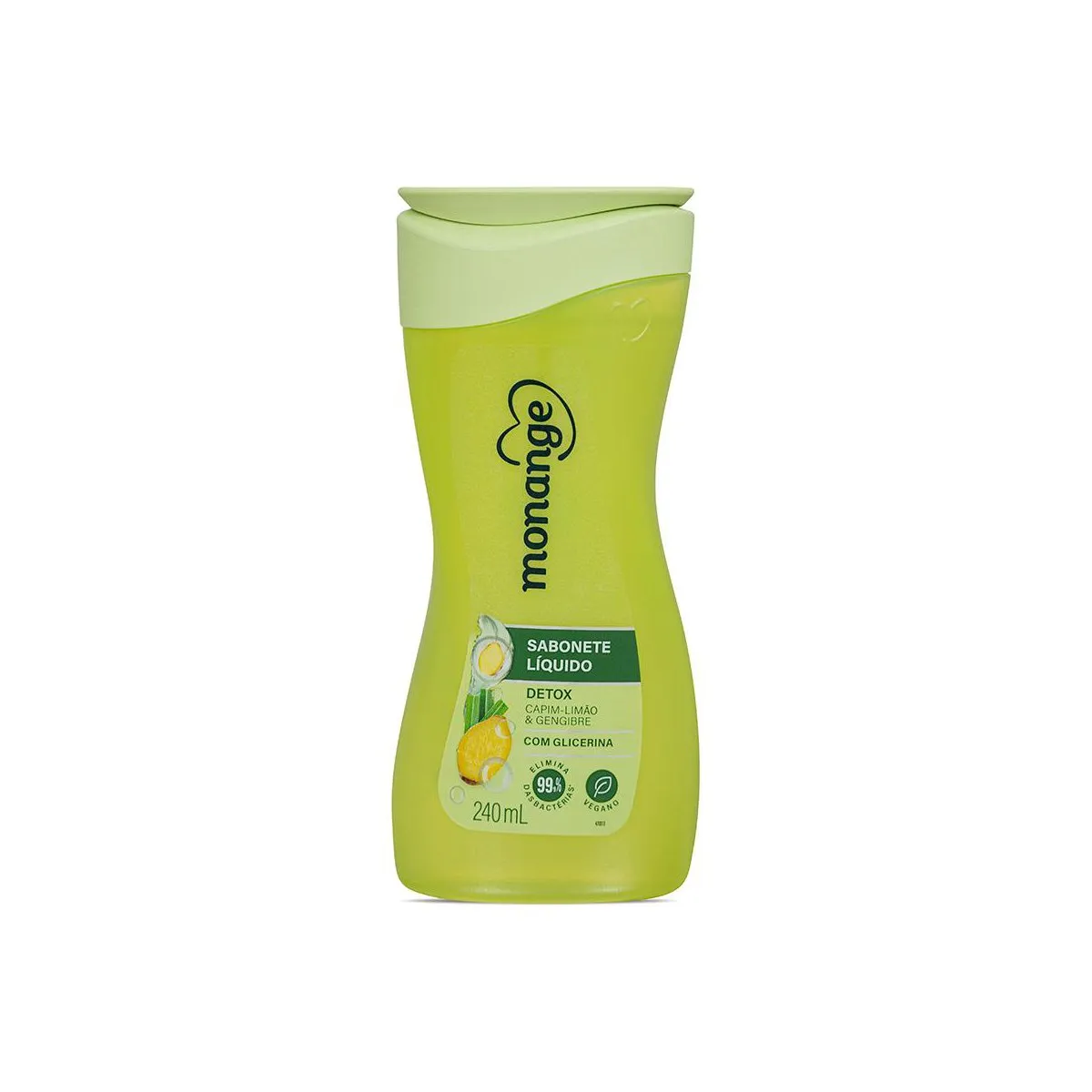 Sabonete Líquido Monange Detox Capim-Limão e Gengibre 240ml