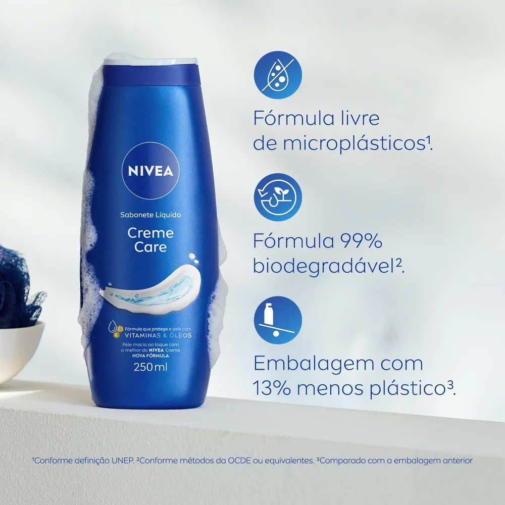 Sabonete Líquido Nivea Creme Care Hidratante 250ml — foto 7