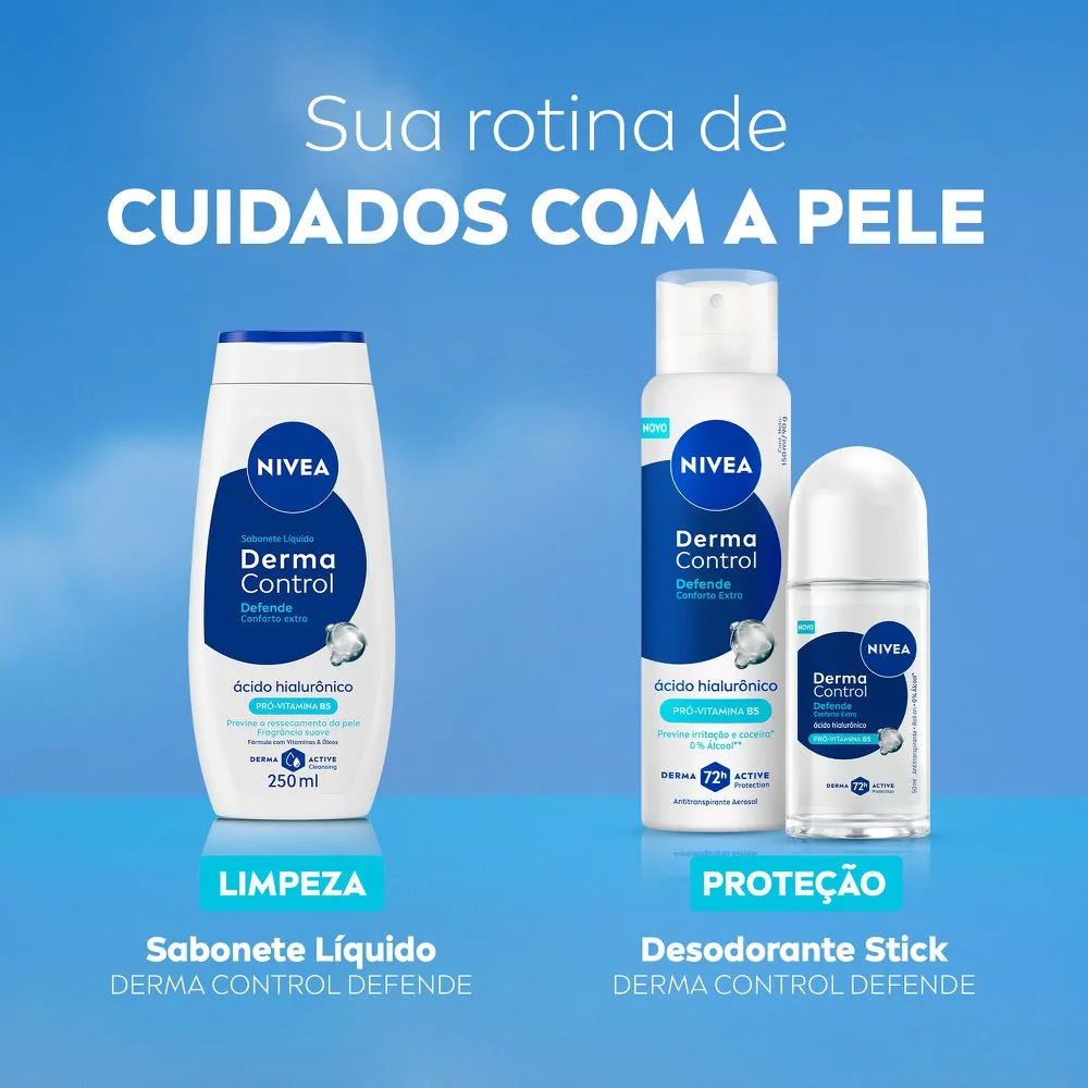 Sabonete Líquido Nivea Derma Control Defende 200ml Refil — foto 7