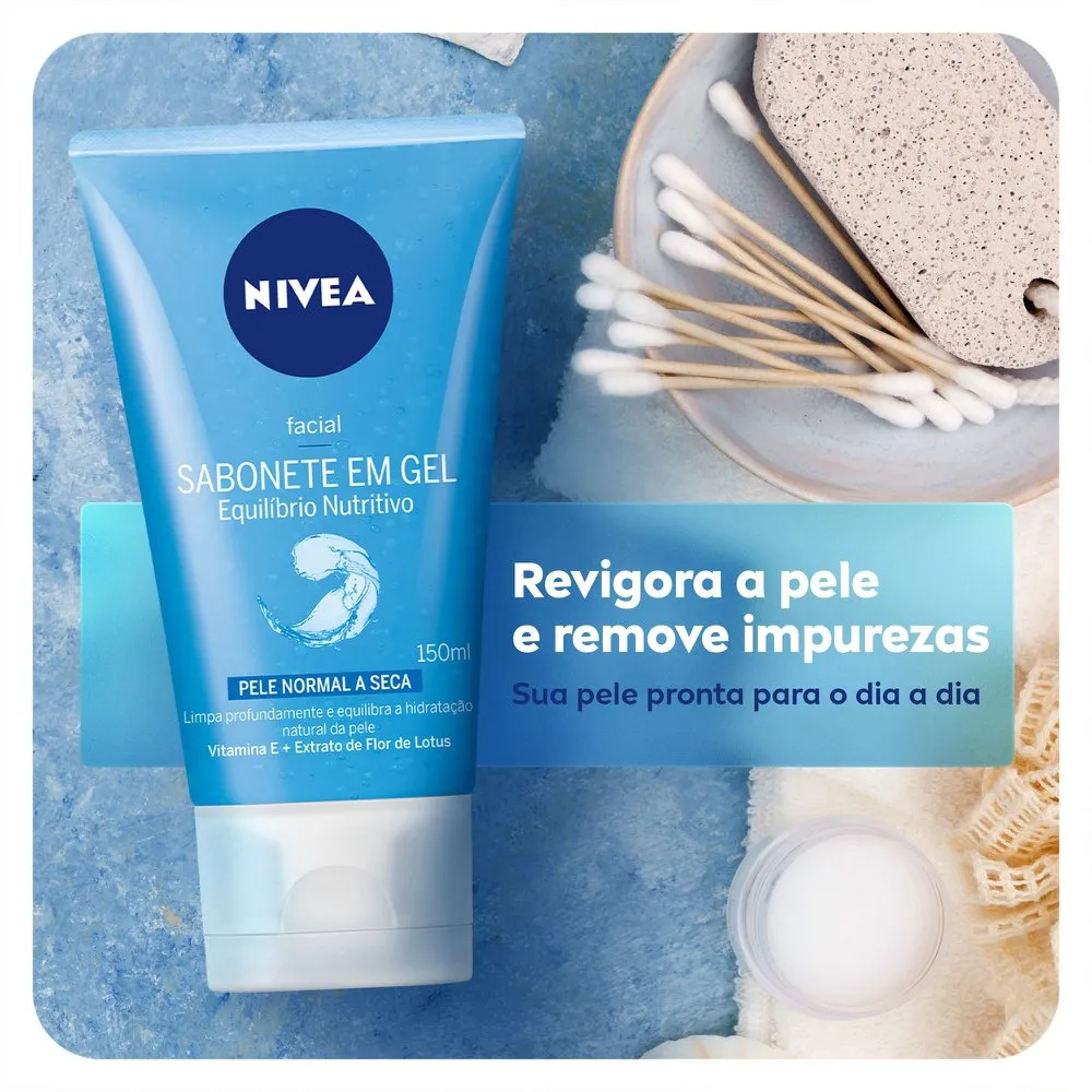 Sabonete Líquido Nivea Equilíbrio Protetor Gel Facial 150ml — foto 2