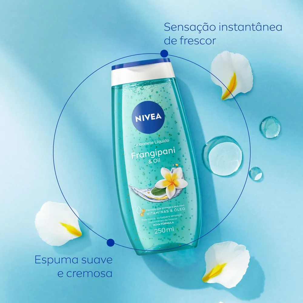 Sabonete Líquido Nivea Frangipani & Oil 250ml — foto 5