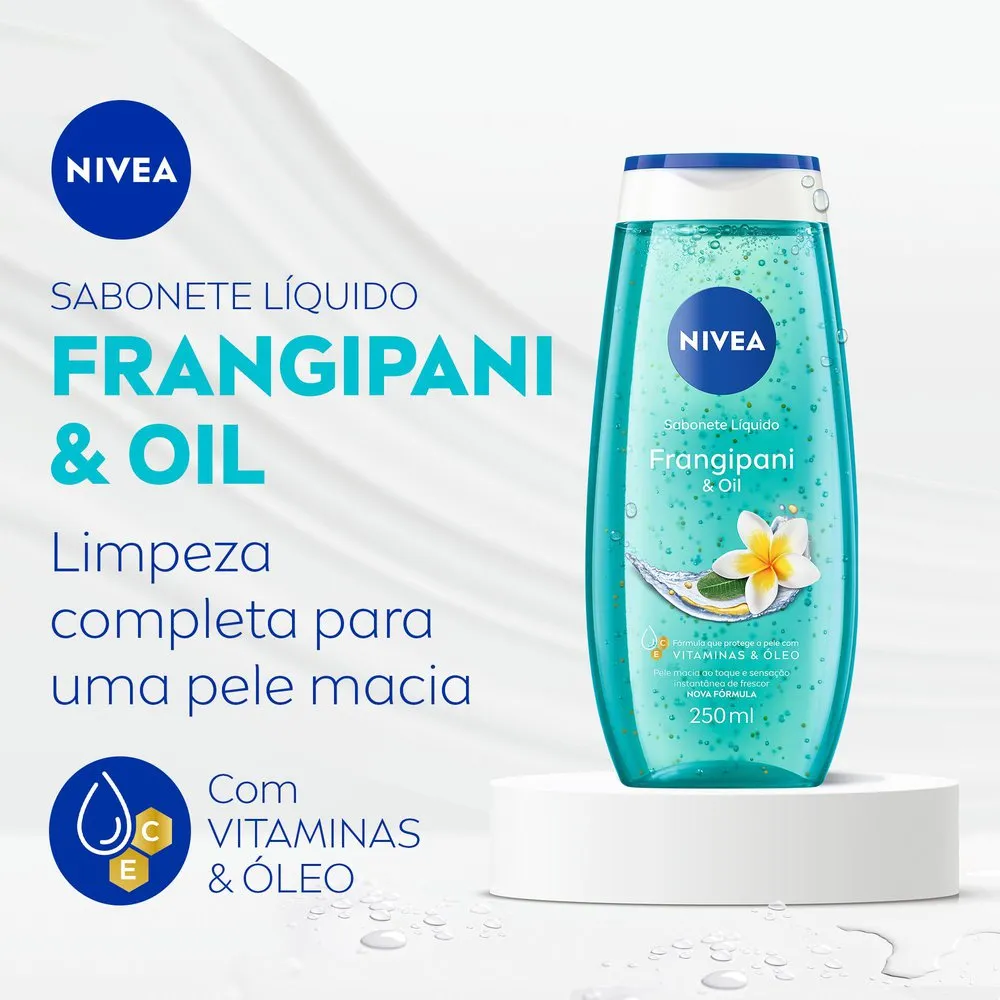 Sabonete Líquido Nivea Frangipani & Oil 250ml — foto 3
