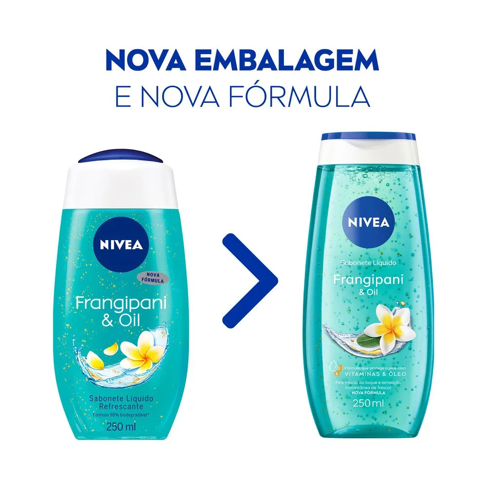 Sabonete Líquido Nivea Frangipani & Oil 250ml — foto 2