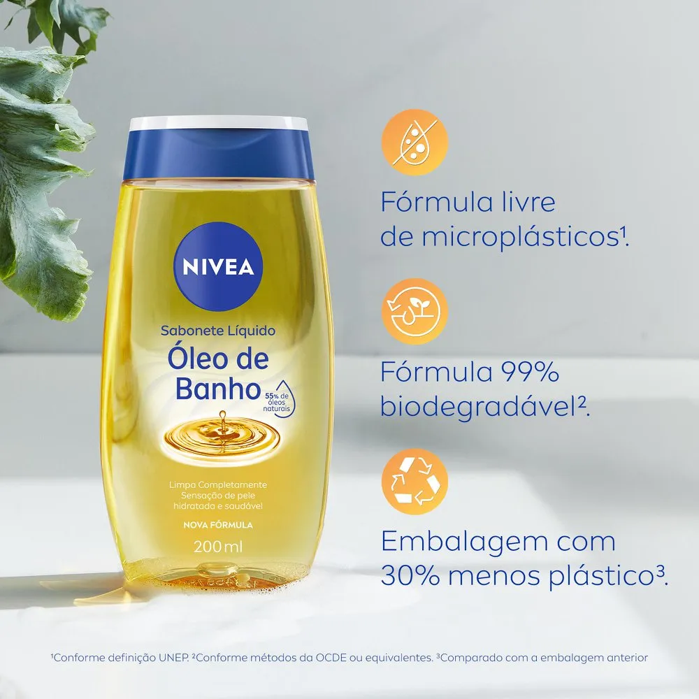 Sabonete Líquido Nivea Óleo de Banho 200ml — foto 7