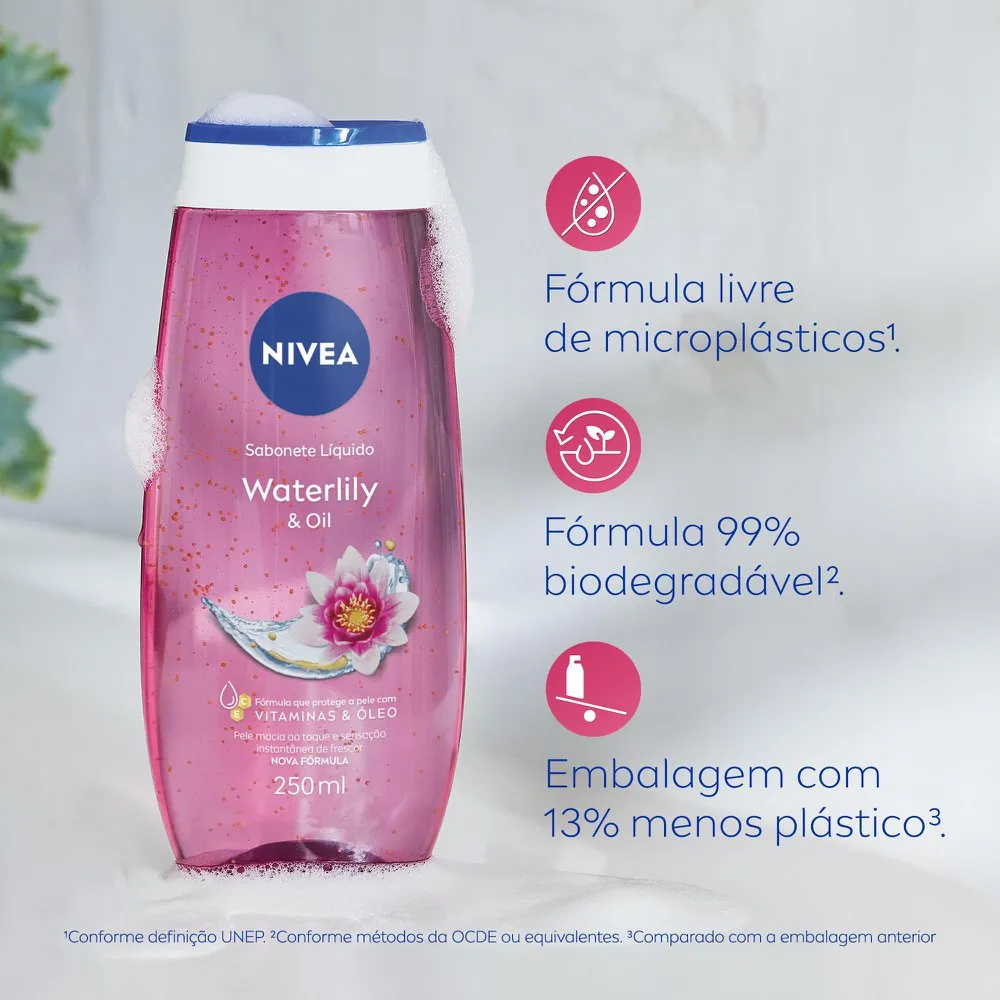 Sabonete Líquido Nivea Waterlily & Oil 250ml — foto 8