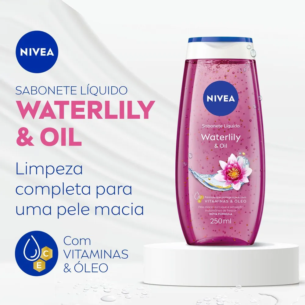 Sabonete Líquido Nivea Waterlily & Oil 250ml — foto 3