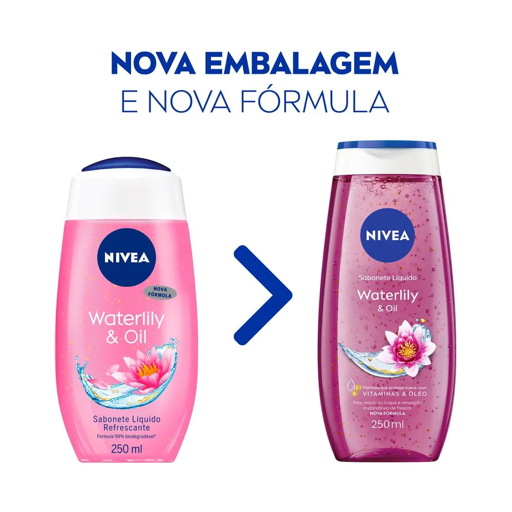 Sabonete Líquido Nivea Waterlily & Oil 250ml — foto 2