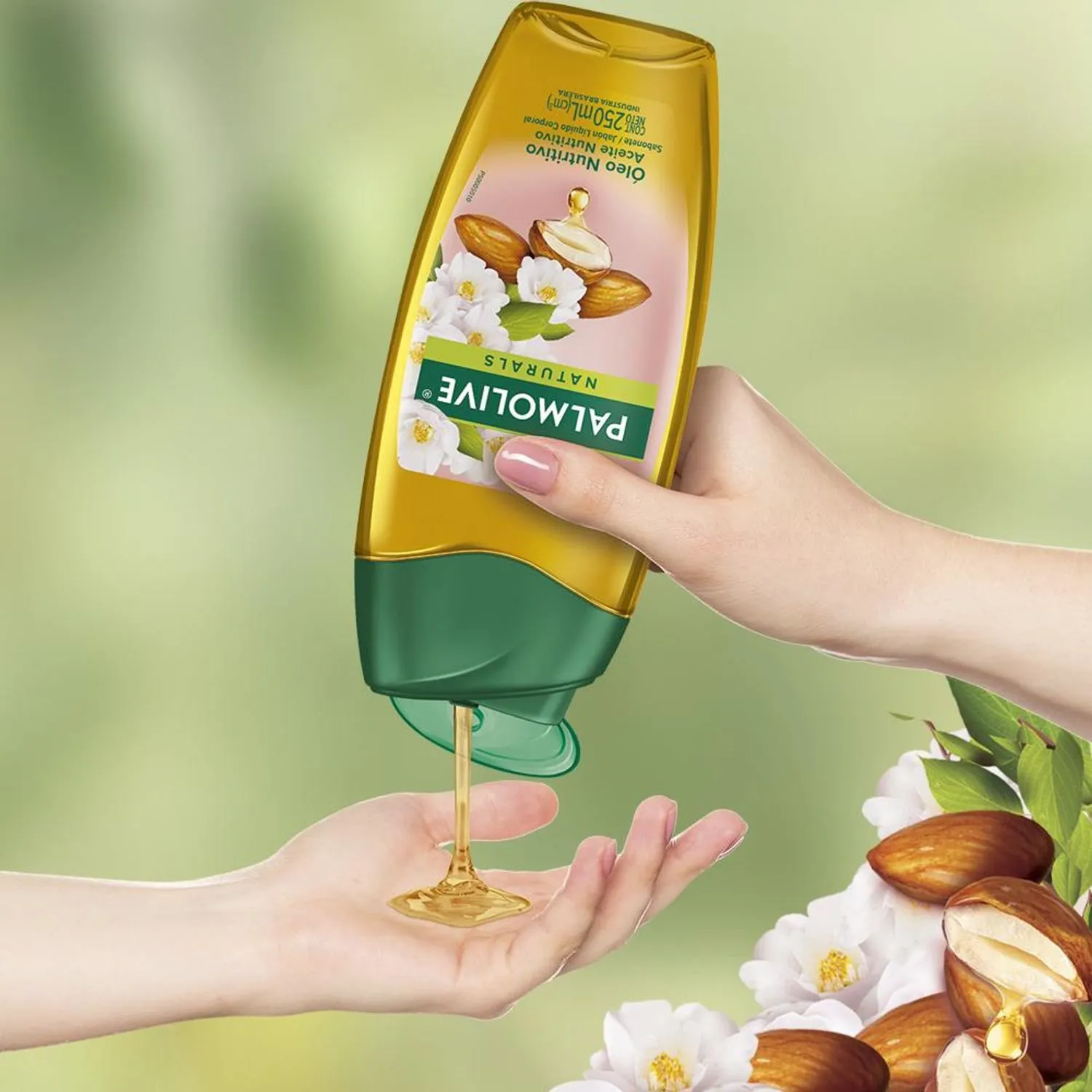 Sabonete Líquido Palmolive Naturals Óleo Nutritivo Camélia e Amêndoas 250ml — foto 6
