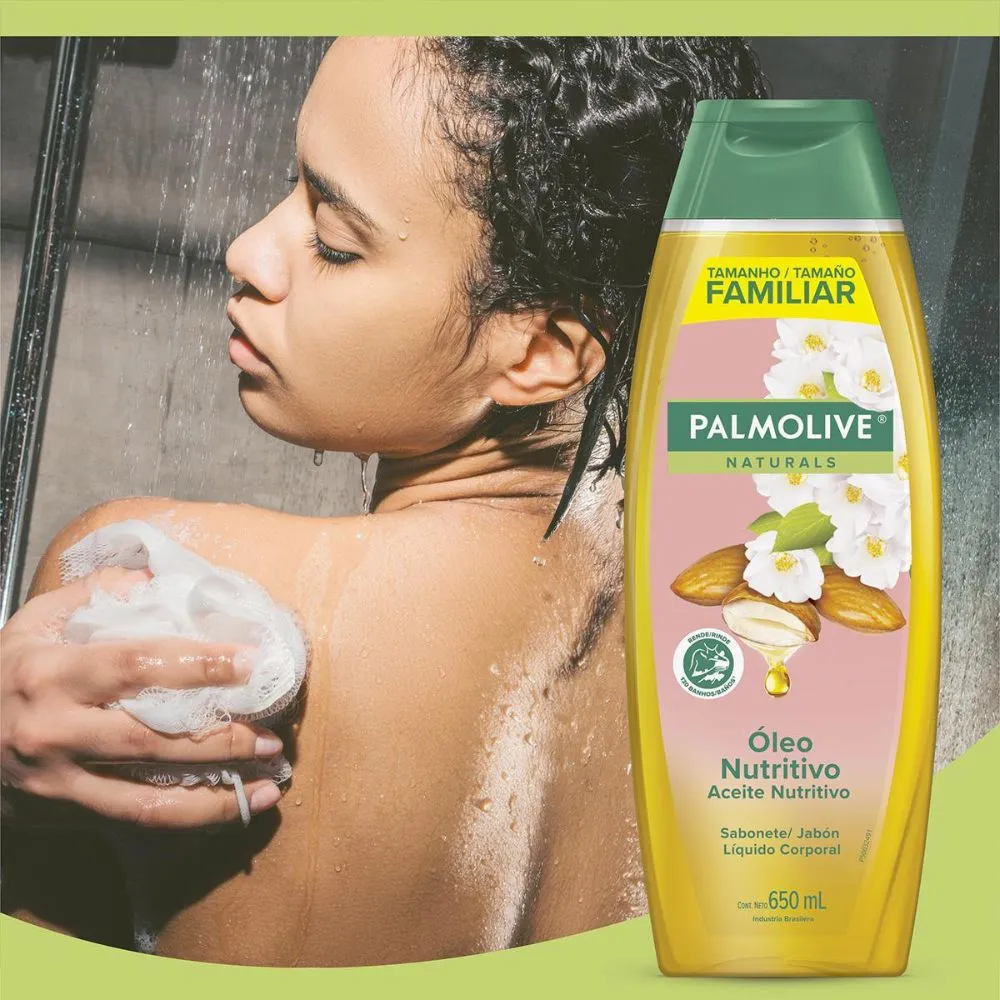 Sabonete Líquido Palmolive Naturals Óleo Nutritivo Camélia e Amêndoas 650ml — foto 6