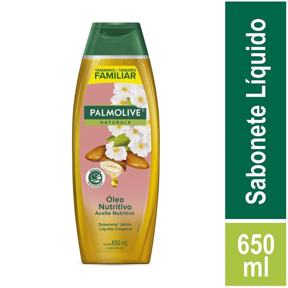 Sabonete Líquido Palmolive Naturals Óleo Nutritivo Camélia e Amêndoas 650ml — foto 2