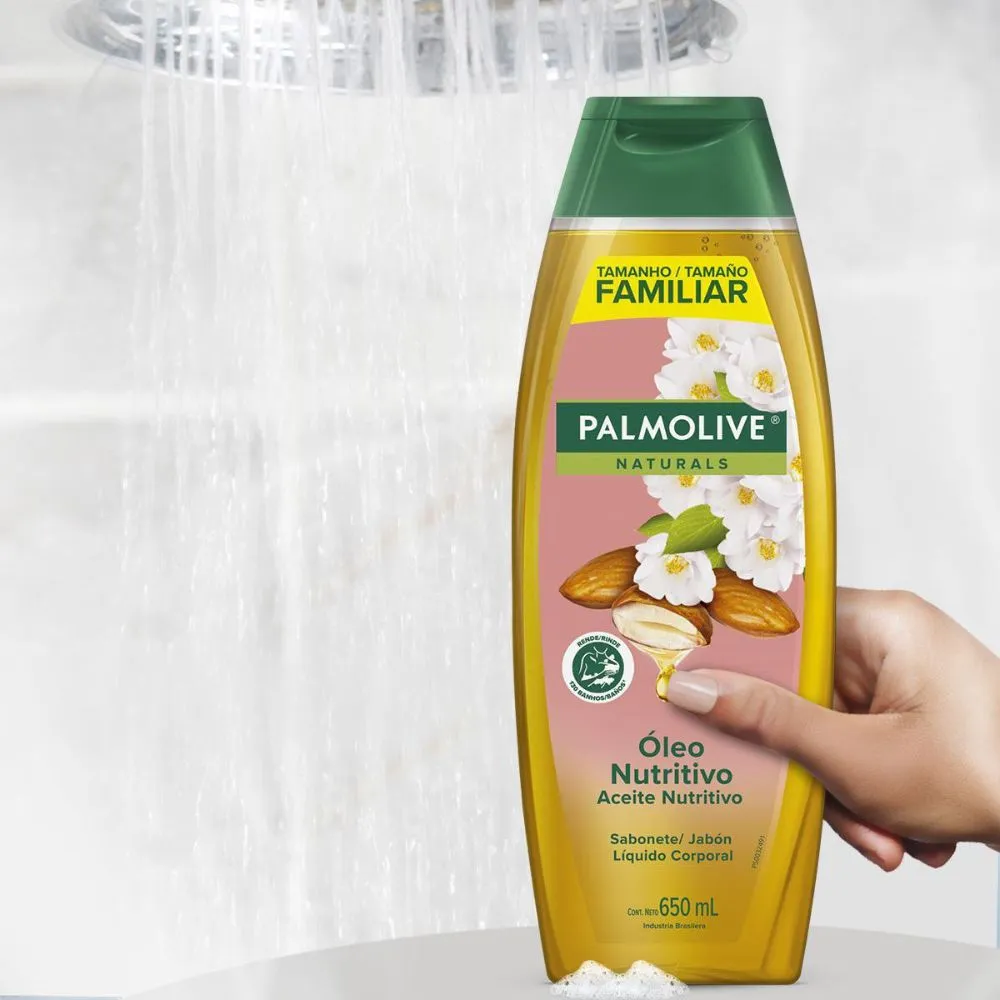 Sabonete Líquido Palmolive Naturals Óleo Nutritivo Camélia e Amêndoas 650ml — foto 4