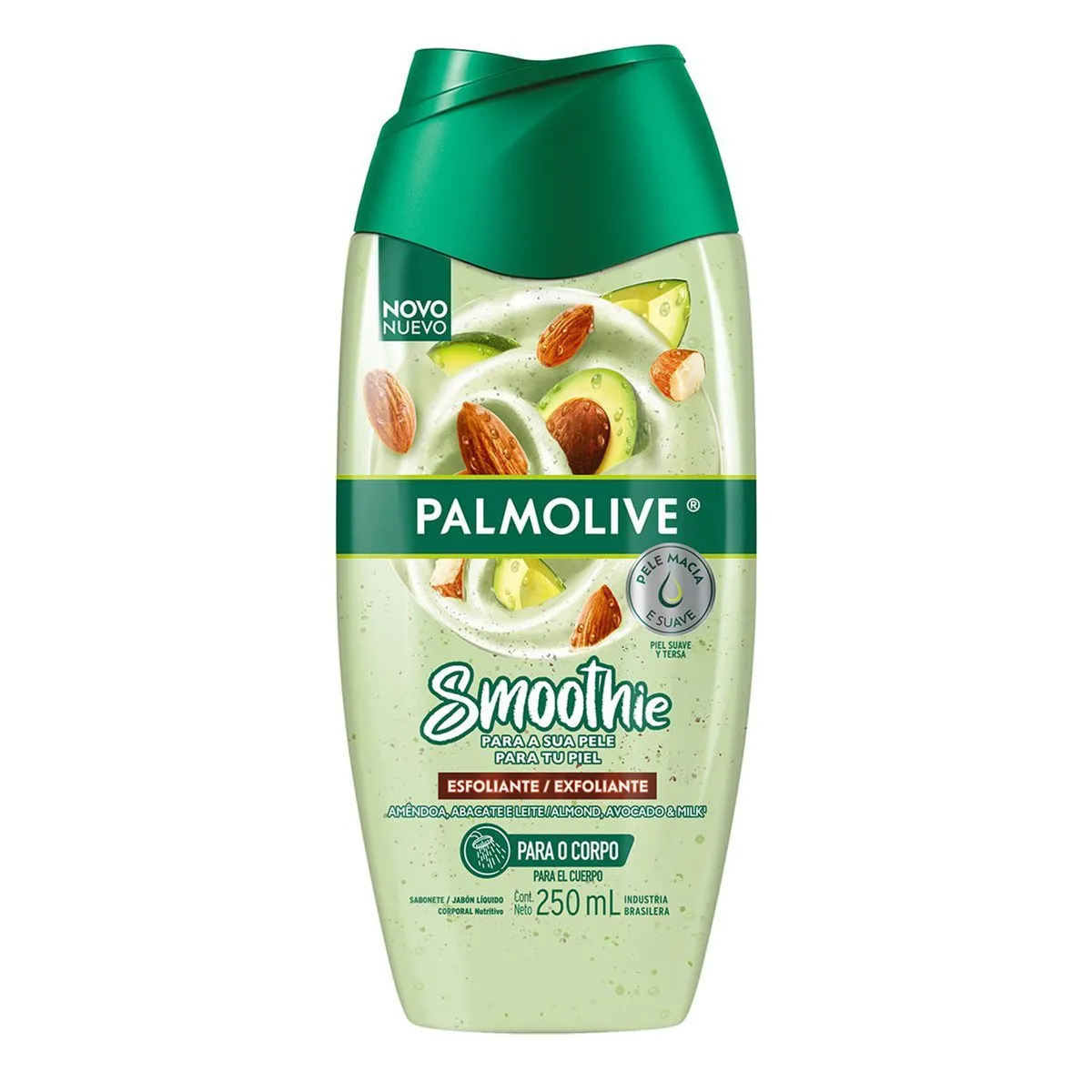 Sabonete Líquido Palmolive Smoothie Esfoliante Amêndoa, Abacate E Leite 250ml