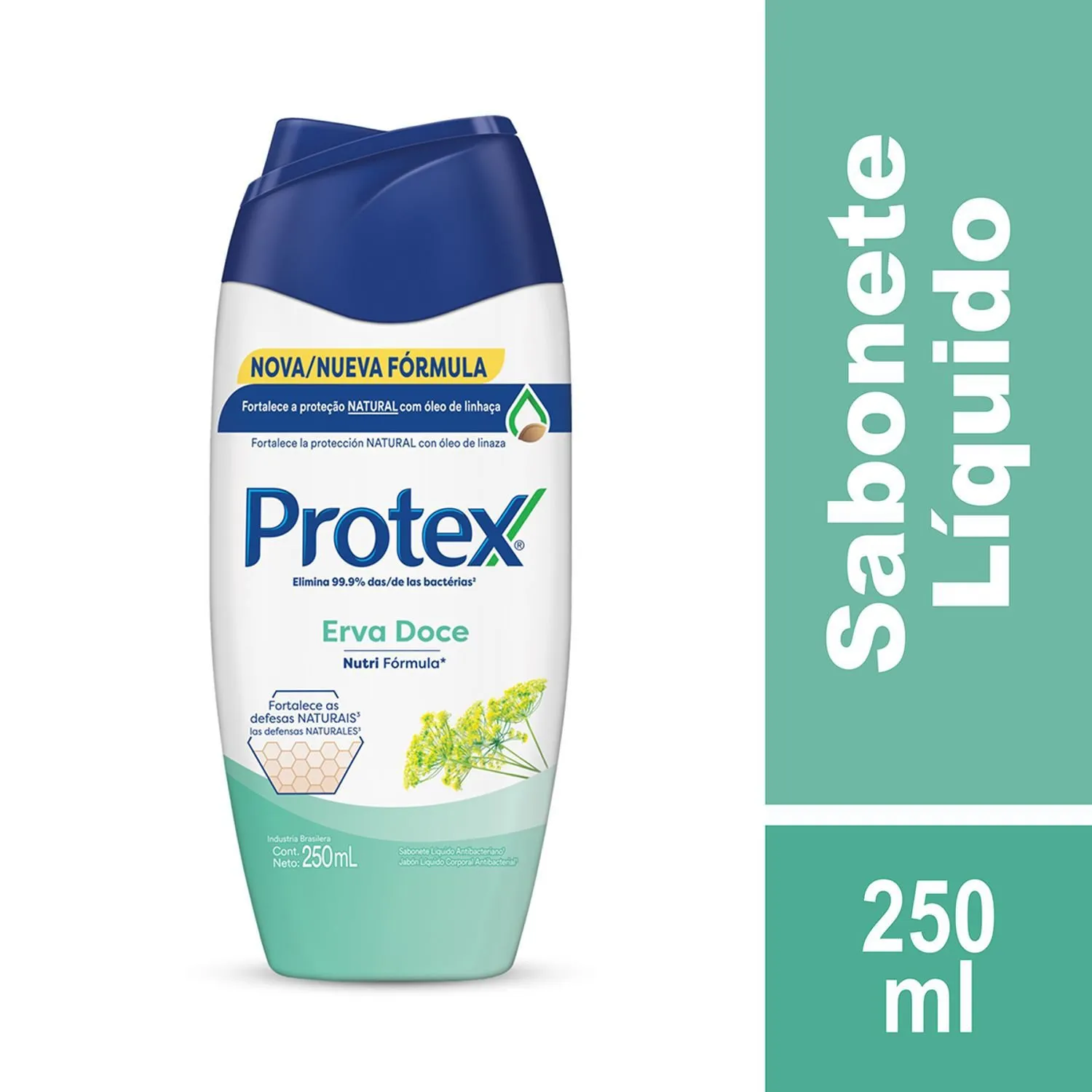 Sabonete Líquido Protex Antibacteriano Erva Doce 250ml