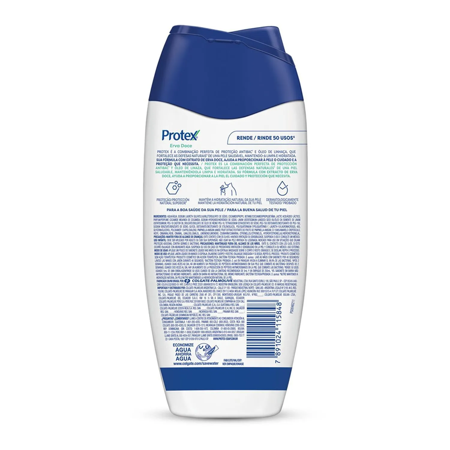 Sabonete Líquido Protex Antibacteriano Erva Doce 250ml — foto 3