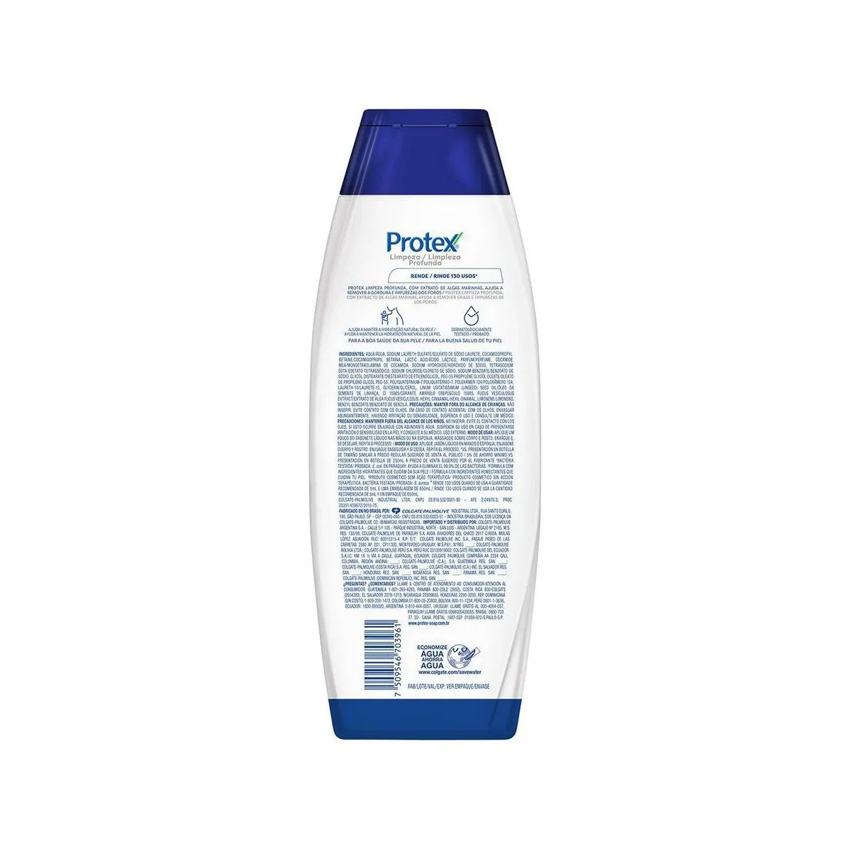 Sabonete Líquido Protex Antibacteriano Limpeza Profunda 650ml — foto 7