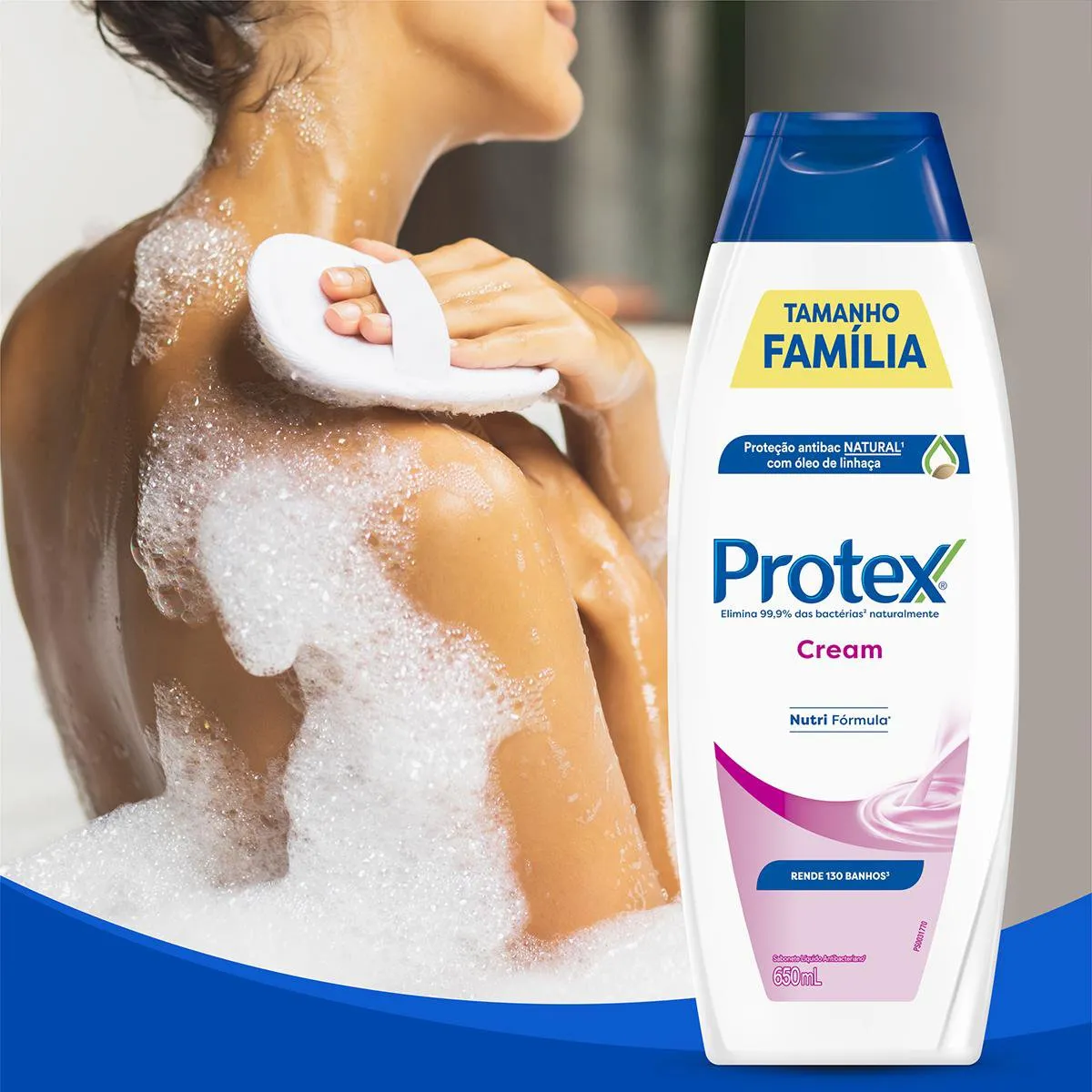 Sabonete Líquido Protex Cream Antibacteriano 650ml — foto 5