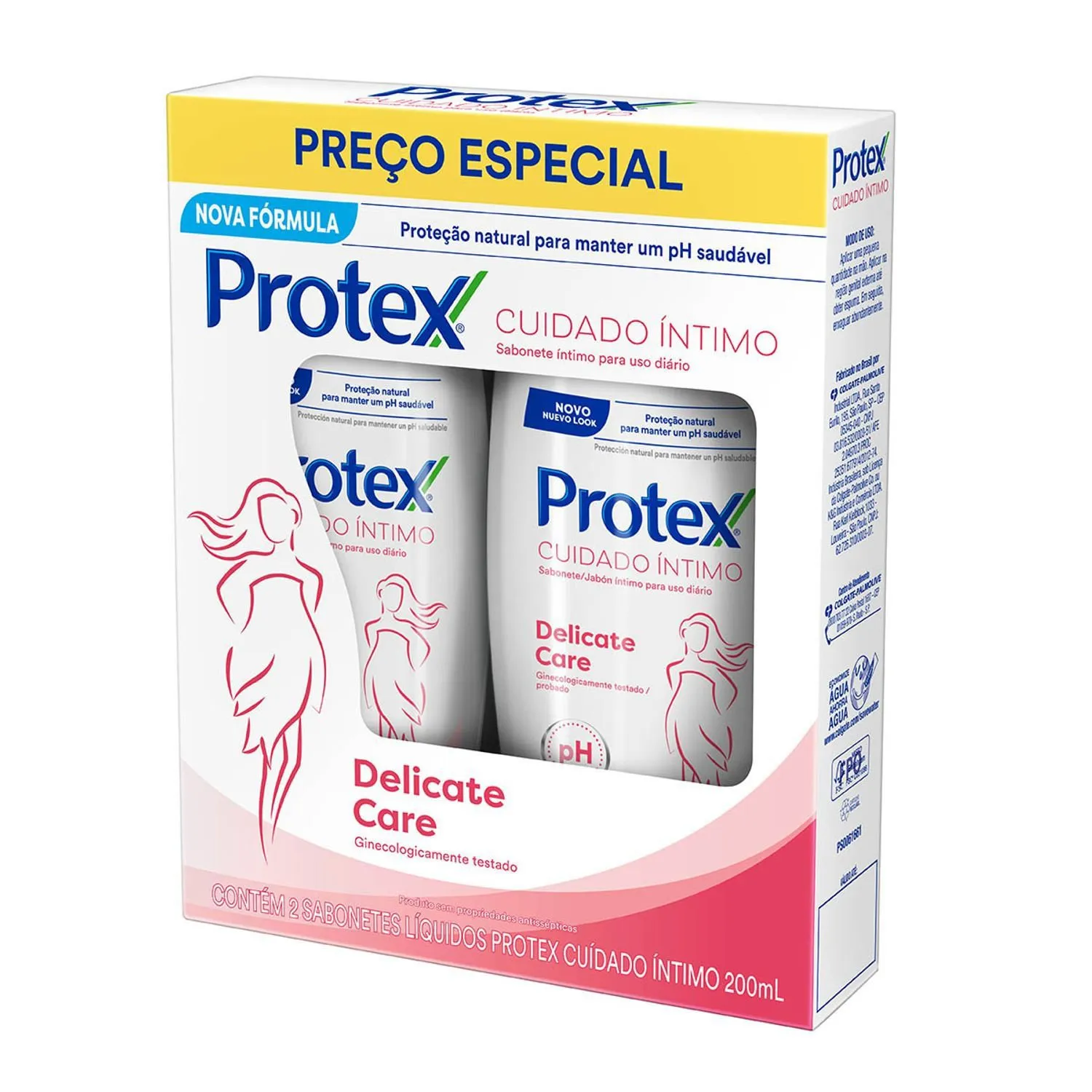 Sabonete Líquido Protex Cuidado Íntimo Delicate Care 200ml 2un — foto 5
