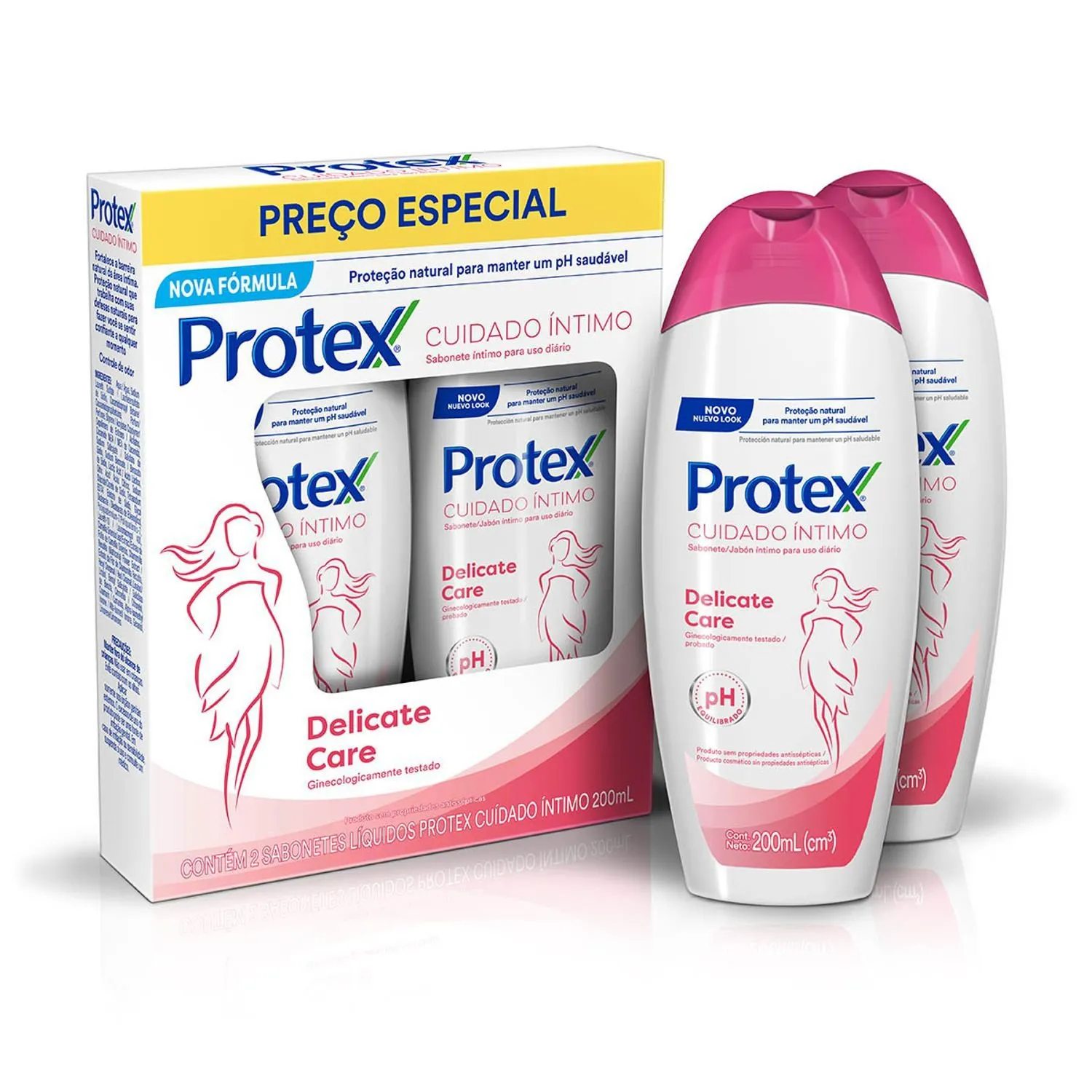 Sabonete Líquido Protex Cuidado Íntimo Delicate Care 200ml 2un — foto 3
