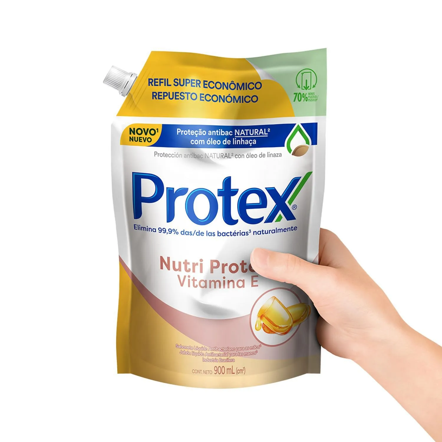 Sabonete Líquido Protex Nutri Protect Vitamina E 900ml — foto 5