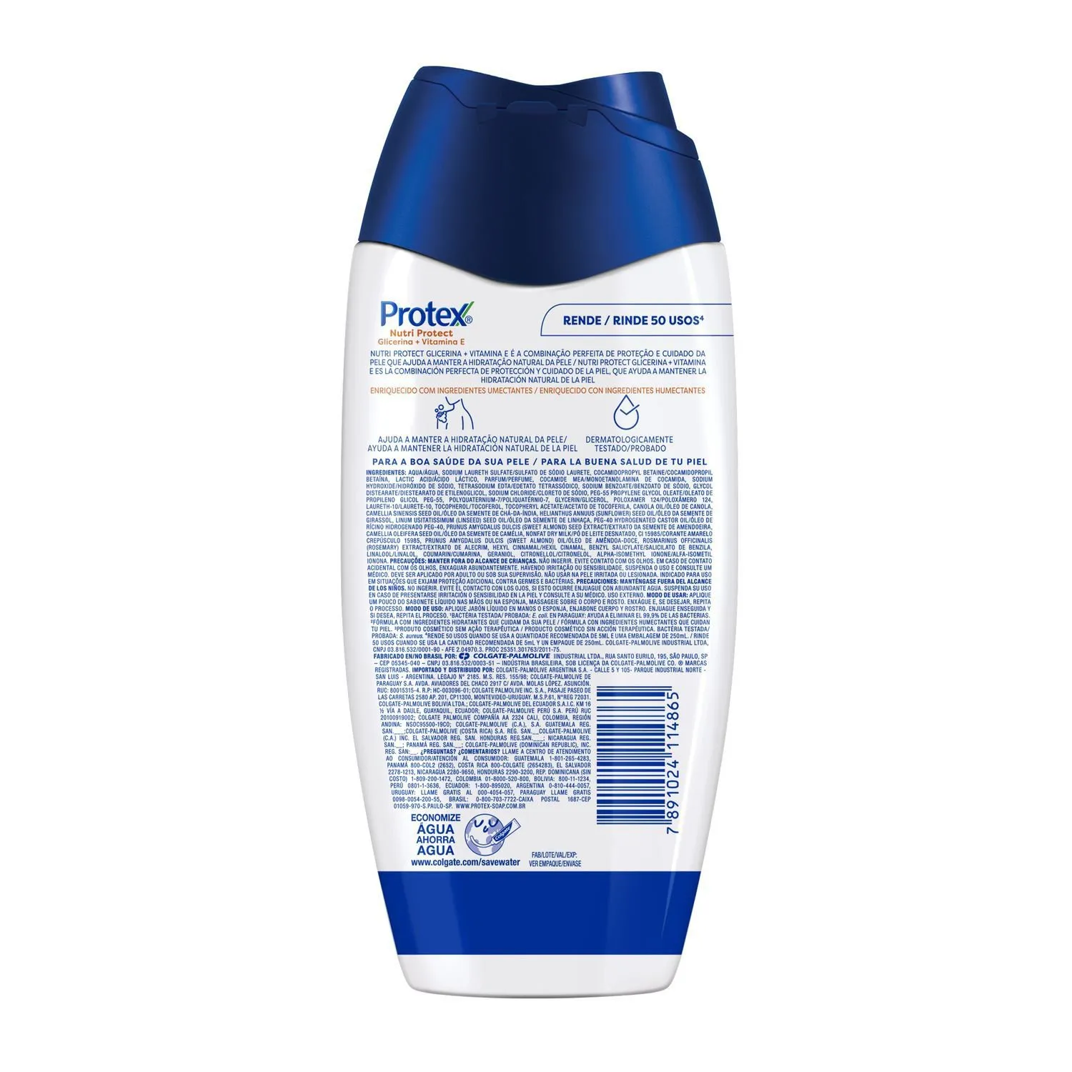 Sabonete Líquido Protex Nutri Protect Vitamina E Antibacteriano 250ml — foto 3