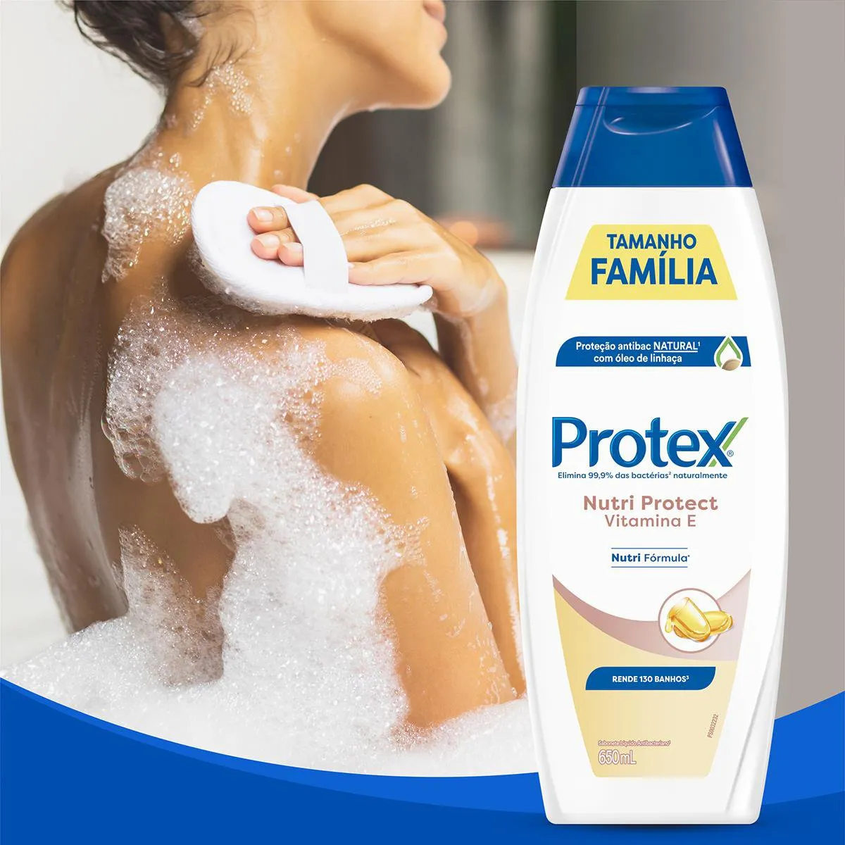 Sabonete Líquido Protex Nutri Protect Vitamina E Antibacteriano 650ml — foto 6