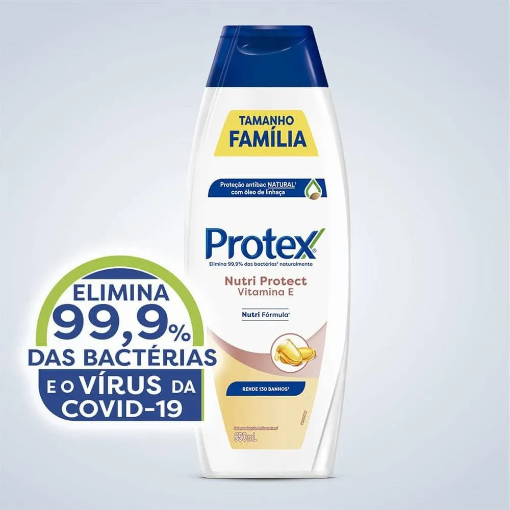Sabonete Líquido Protex Nutri Protect Vitamina E Antibacteriano 650ml — foto 3