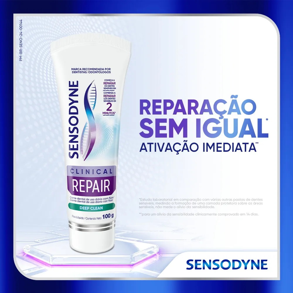 Sensodyne Creme Dental Clinical Repair Dentes Sensíveis 100g — foto 2
