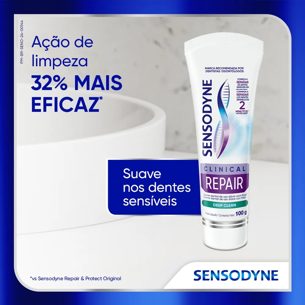 Sensodyne Creme Dental Clinical Repair Dentes Sensíveis 100g — foto 8