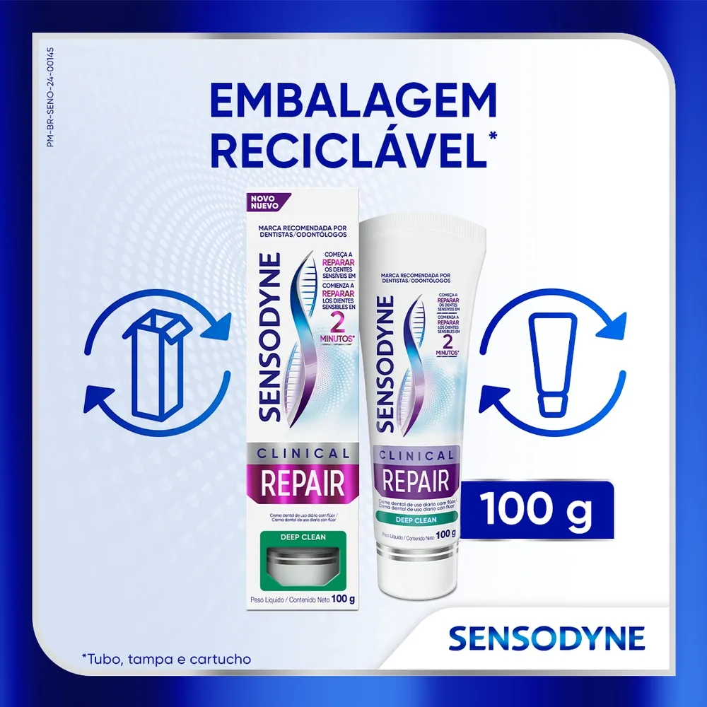 Sensodyne Creme Dental Clinical Repair Dentes Sensíveis 100g — foto 11
